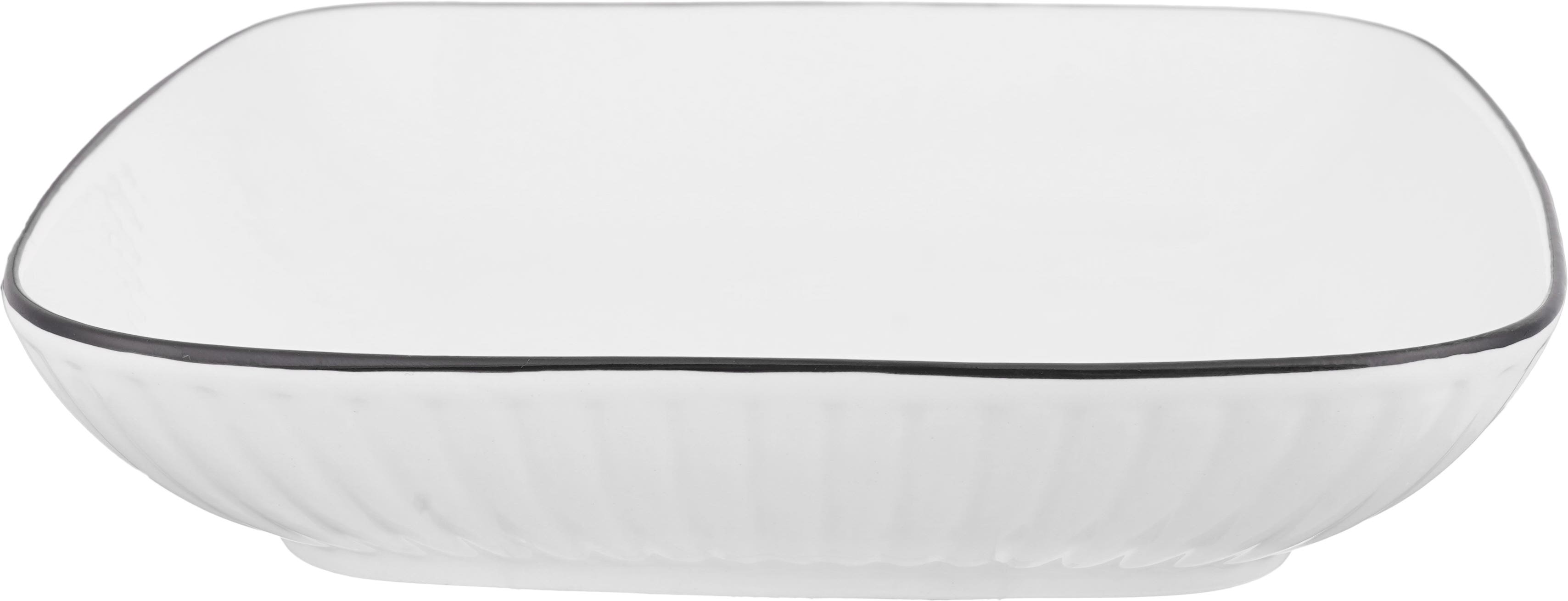 Group Tiger Deep Porcelain Plate, 19 cm - White