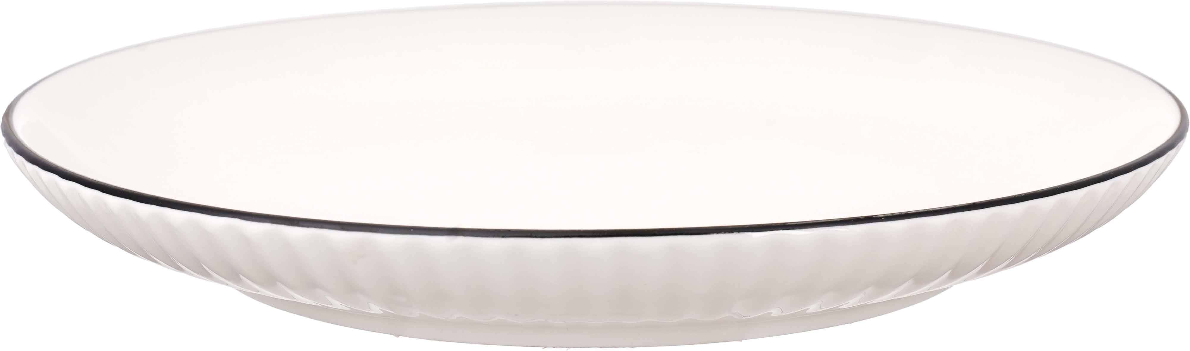 Group Tiger Porcelain Bowl, 14×7 cm - White