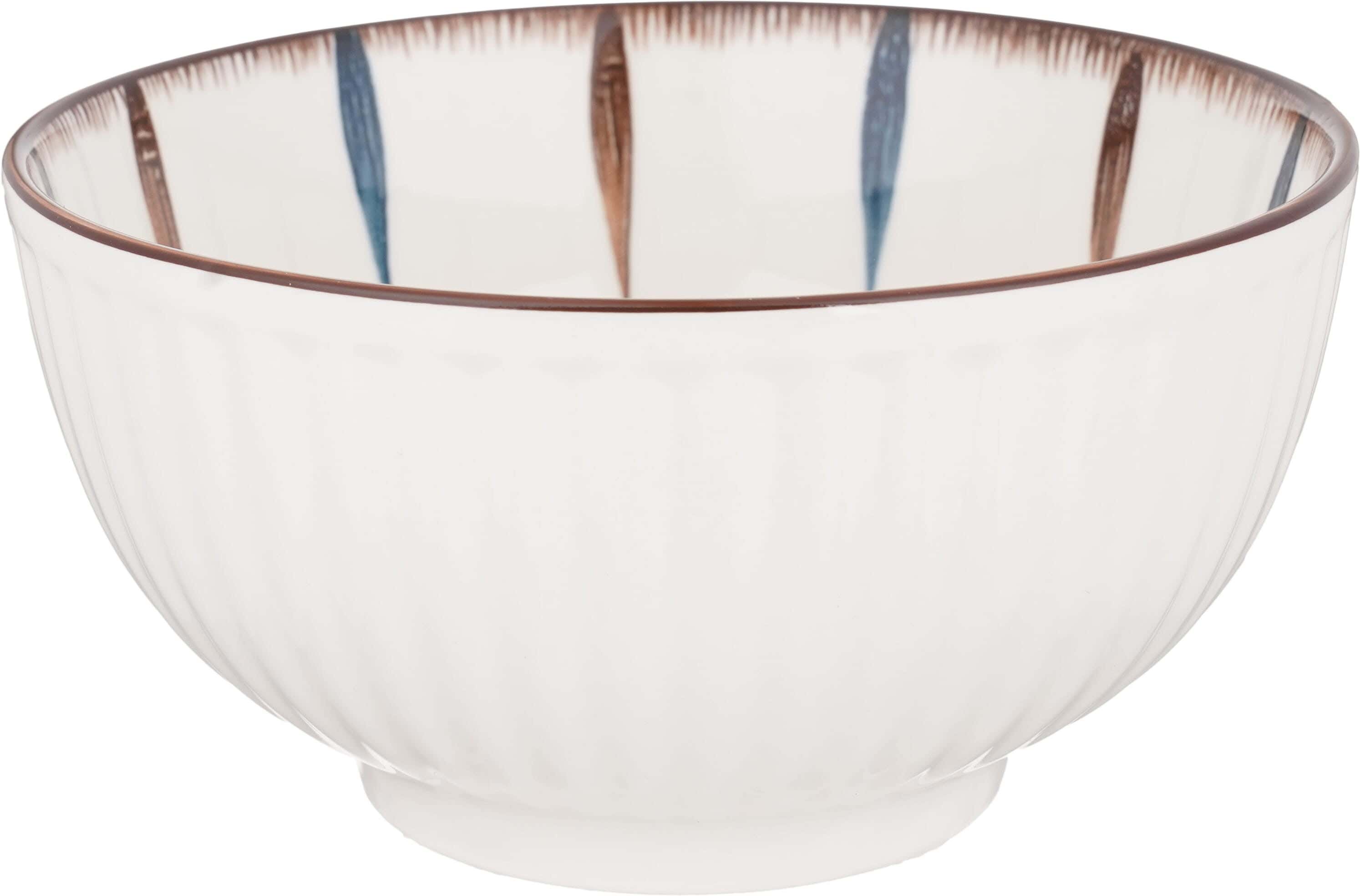 Group Tiger Porcelain bowl, 15×8 cm - White
