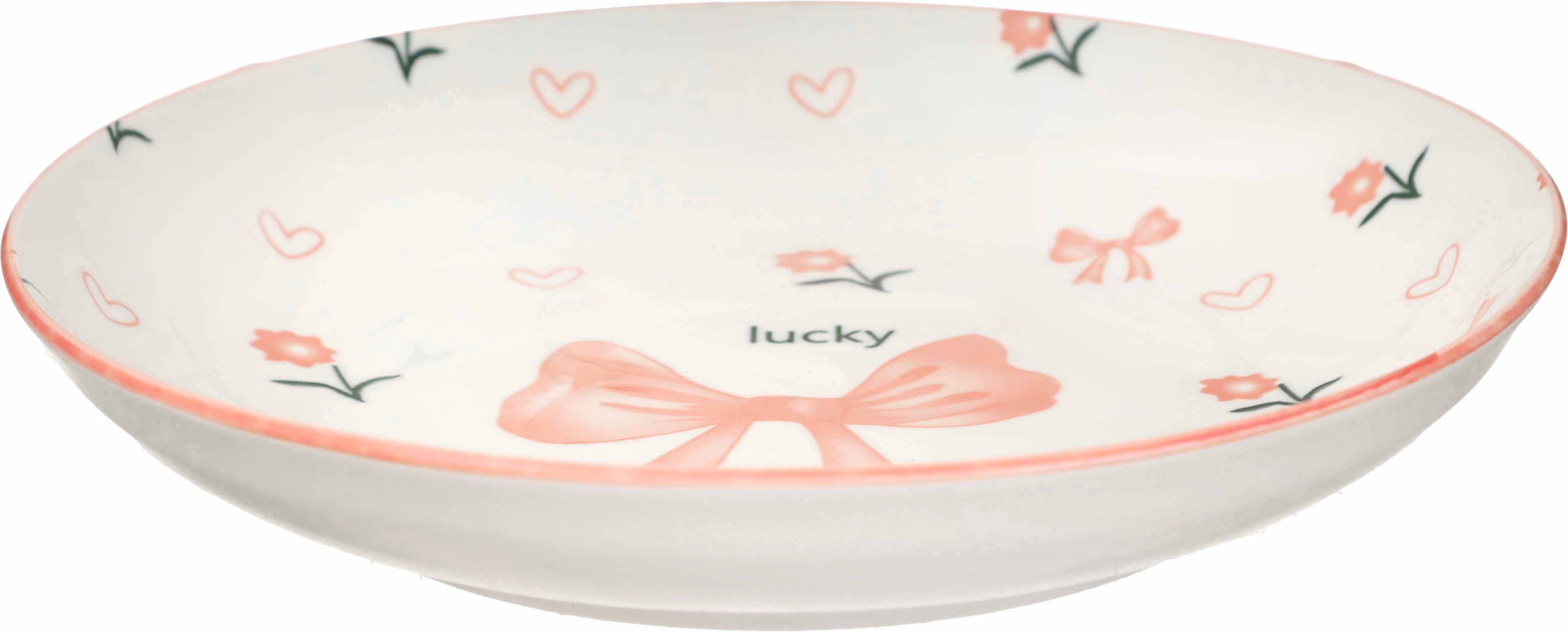 Group Tiger Porcelain Deep Dish, 20 cm - White Cashmere