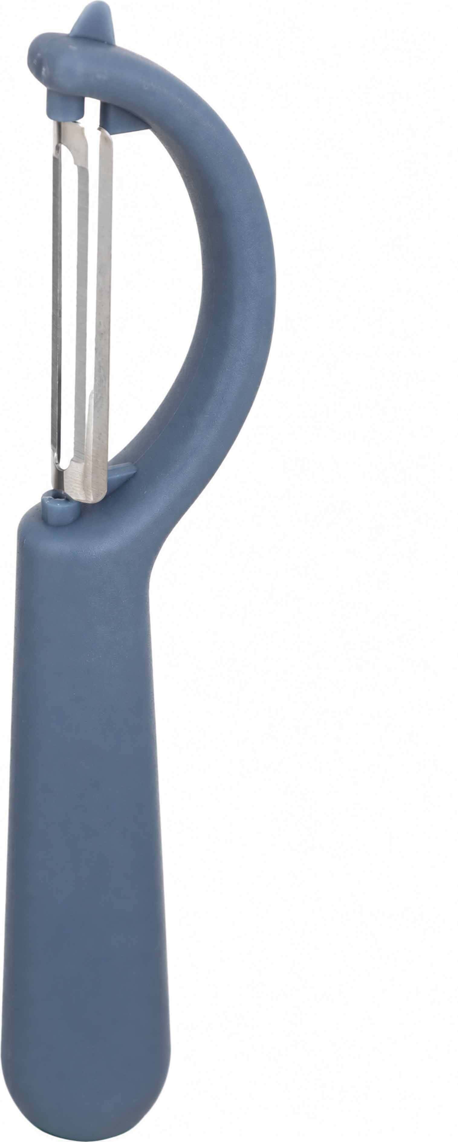 Stainless steel peeler with plastic handle, 16 cm - Grey