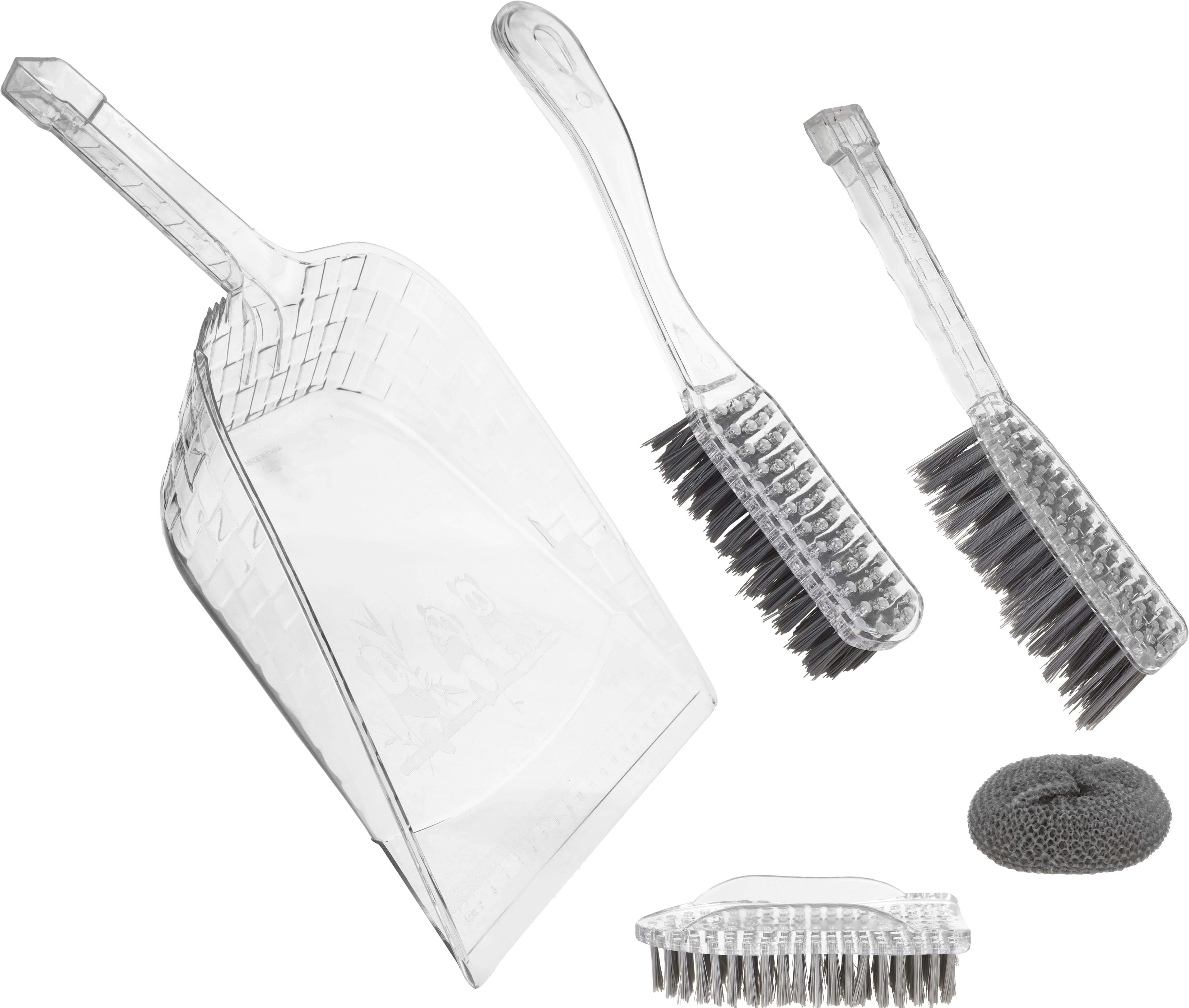 Group Tiger Acrylic Cleaning Tool Set, 5 Pieces - Clear