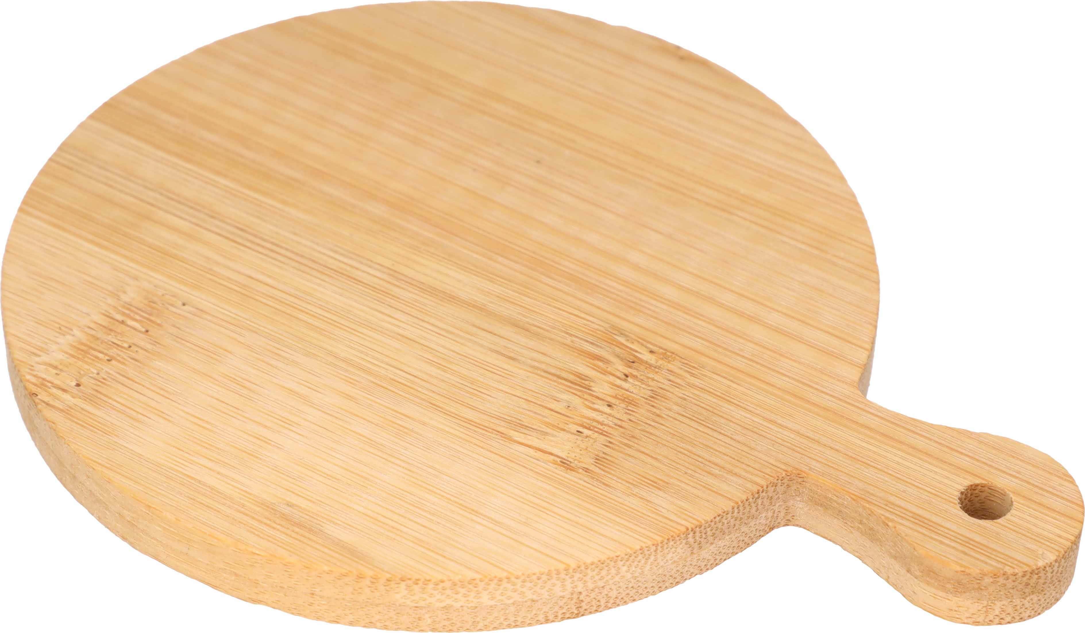 Round Bamboo Wood Coaster, 13 cm - Wooden