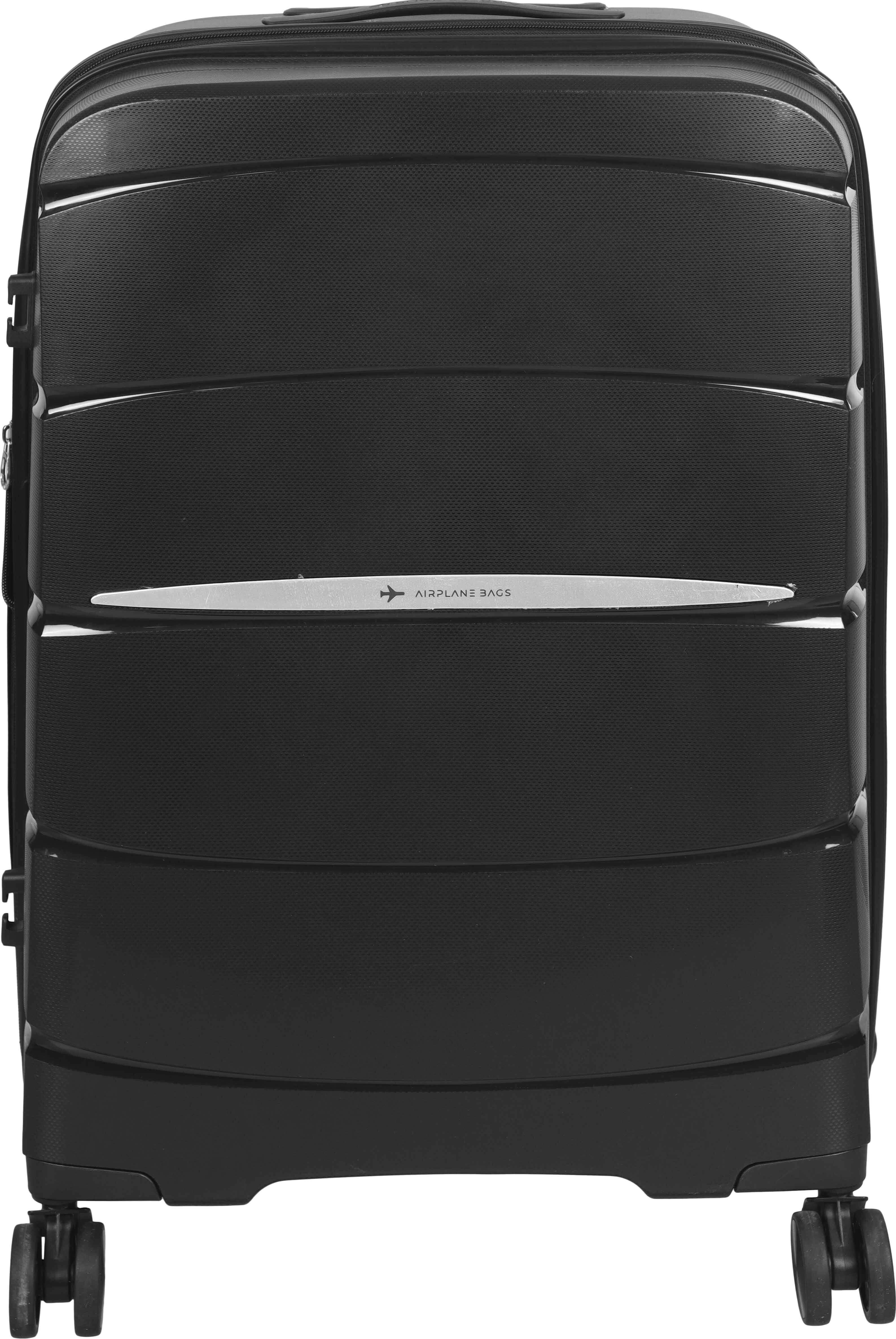 Silicone Luggage Trolley Bags, 26 inches, 5 Zippers, Digital Lock - Black Silver