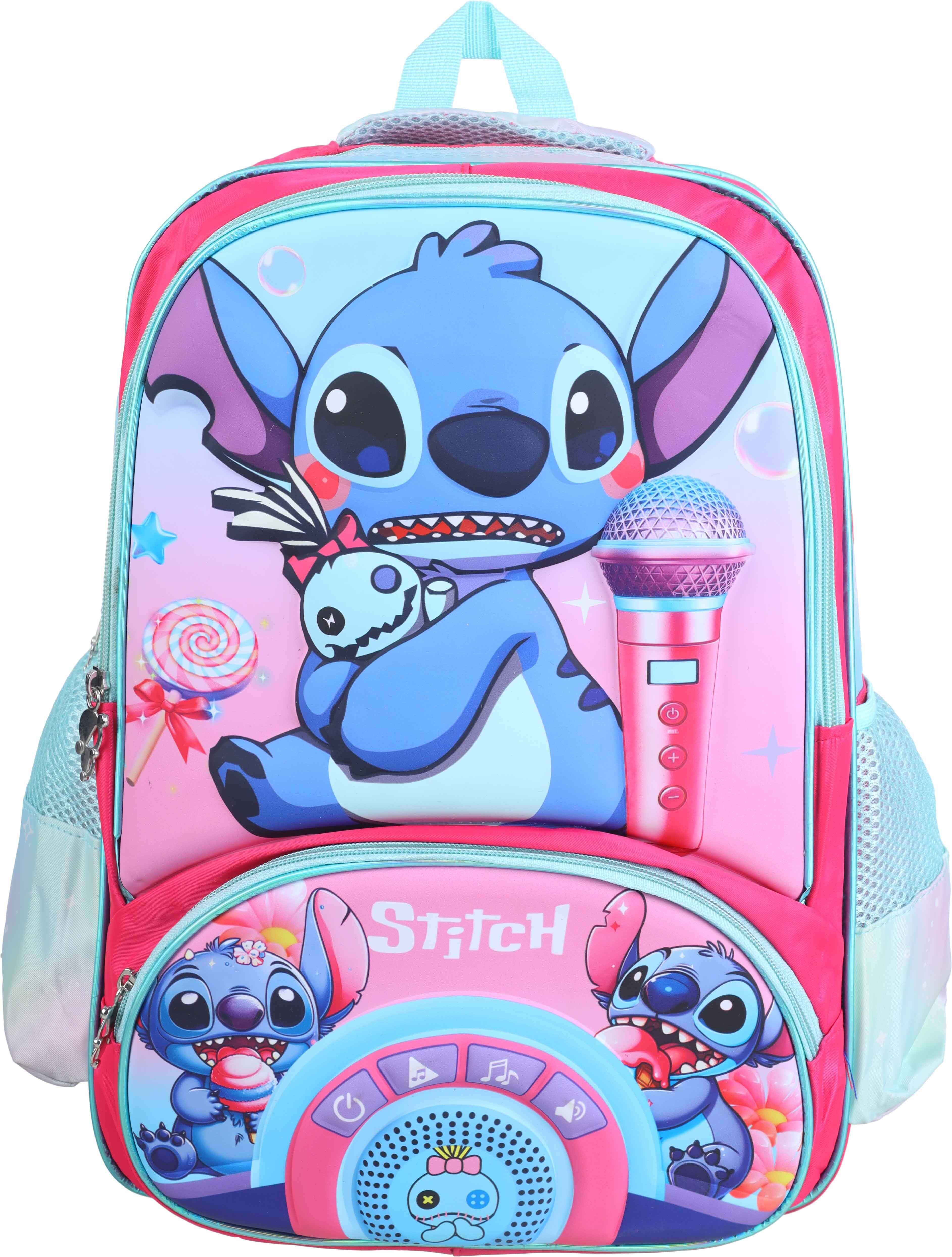 3D Waterproof School Backpack for Girls, 18 Inch, 3 Zippers - Multicolor