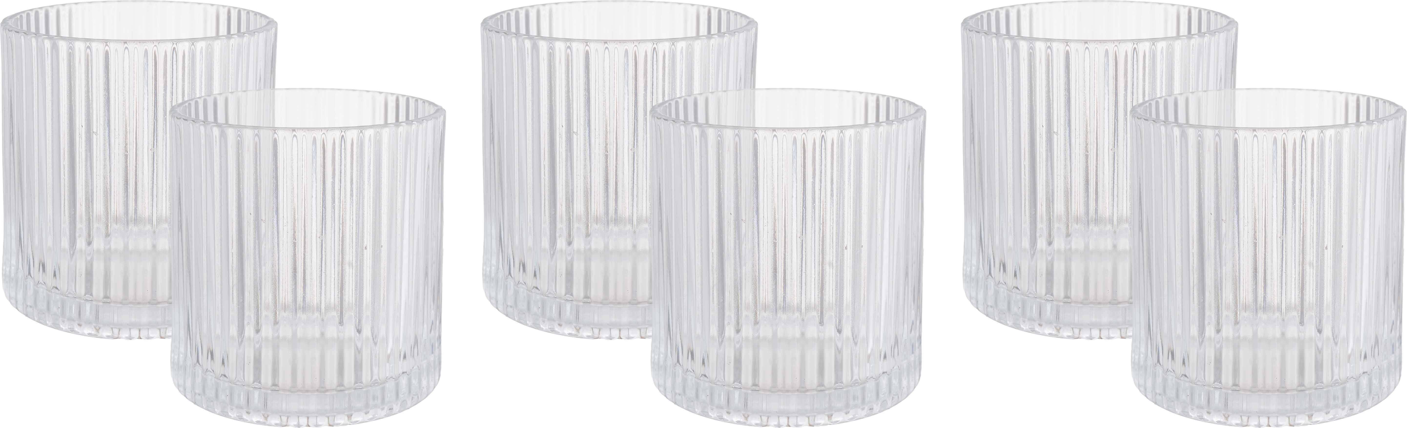 Kandil Glass Cups Sets, 6 Pieces, 340 ml - Clear