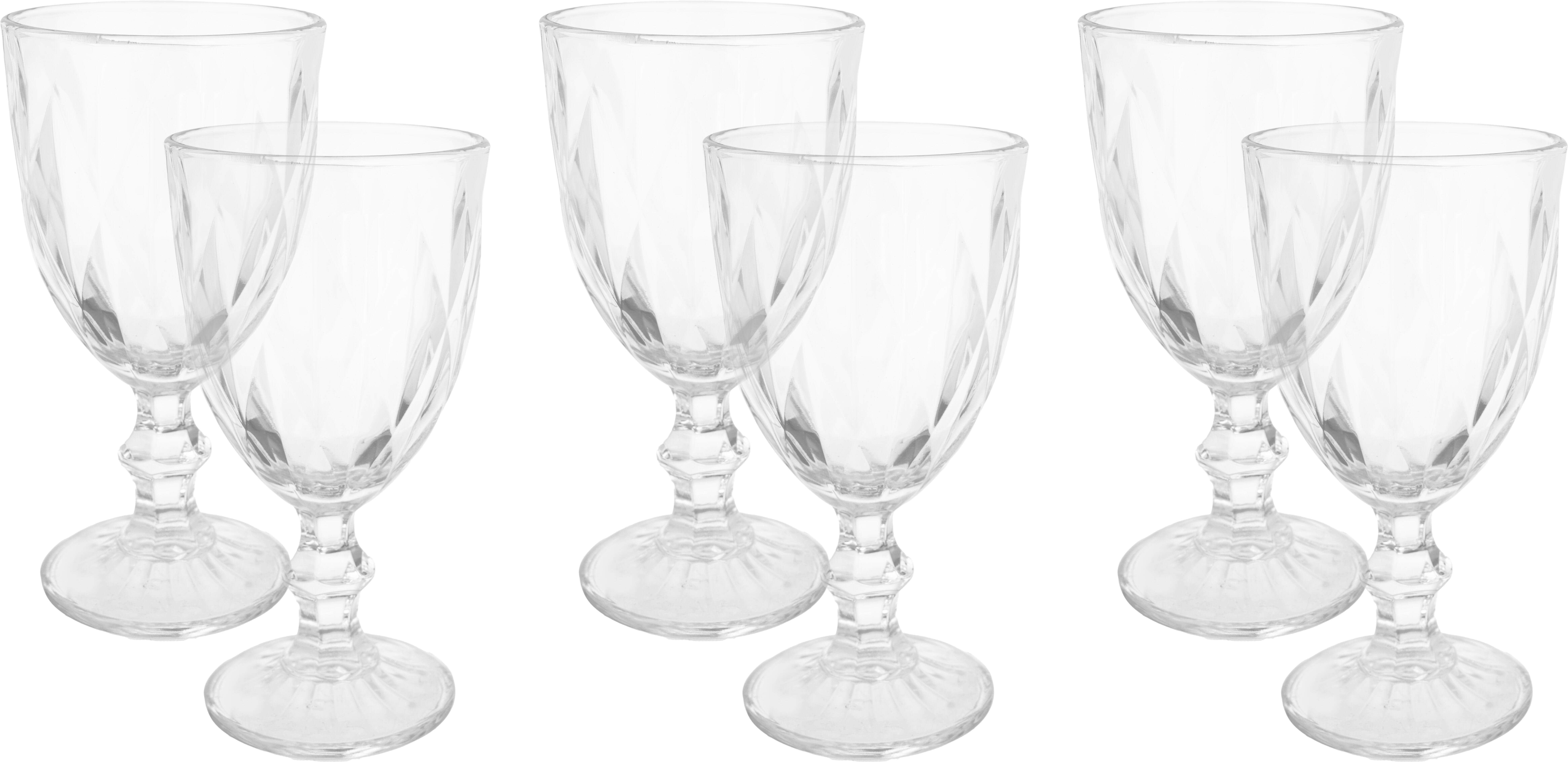 Kandil Glasses Sets, 6 Pieces, 340 ml - Clear