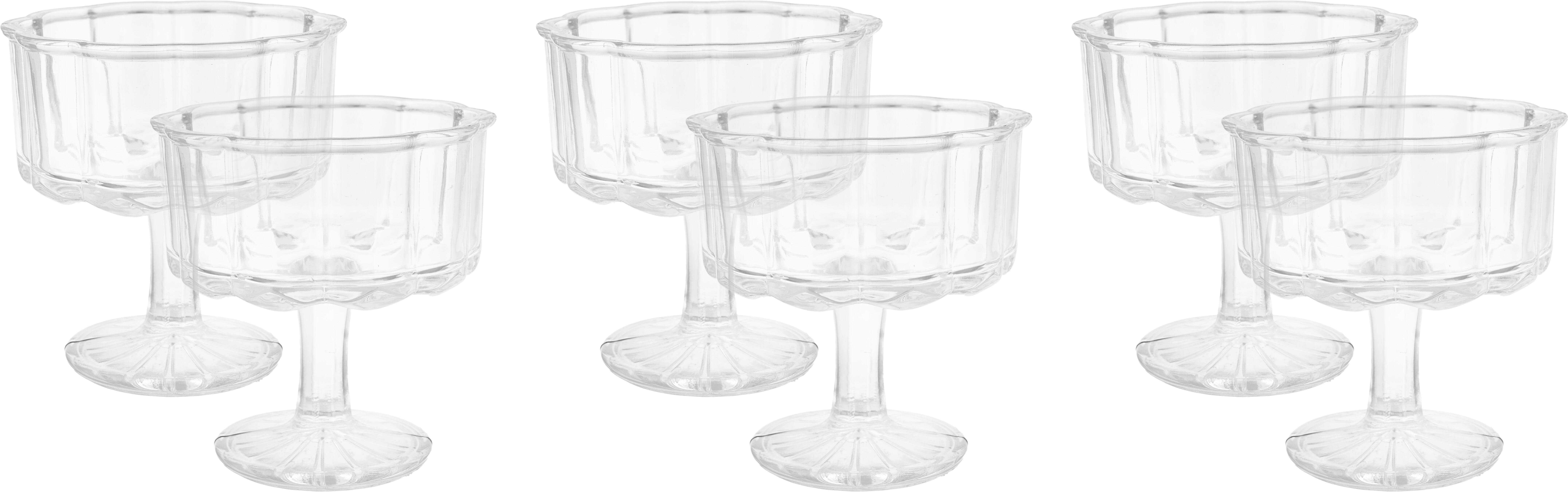 Ravan Glass Glasses Sets, 6 Pieces, 250 ml - Clear