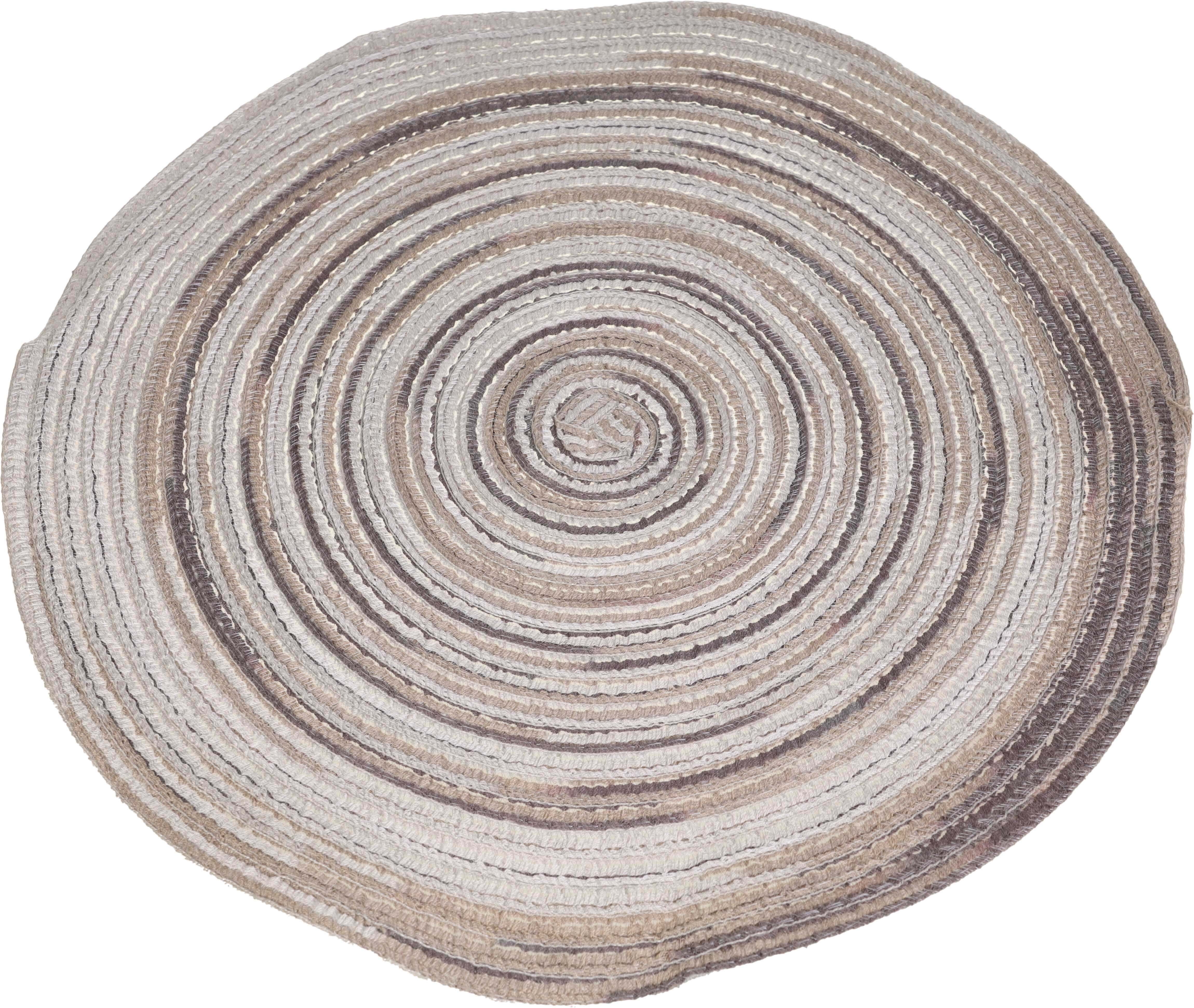 Round Thermal Plastic coaster, 38 cm - Brown beige