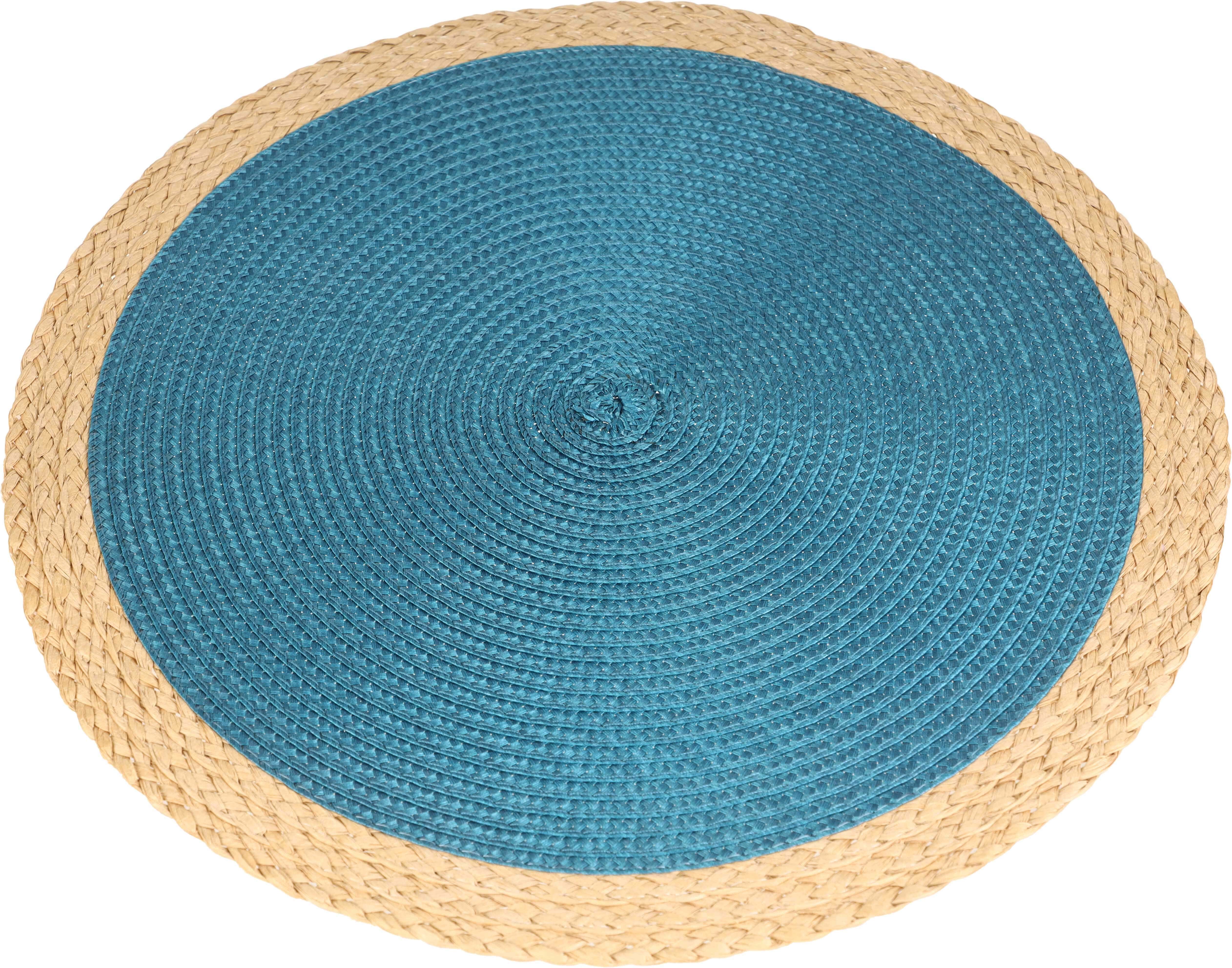 Plastic Heat-Resistant Round coaster, 38 cm - Petrol Beige