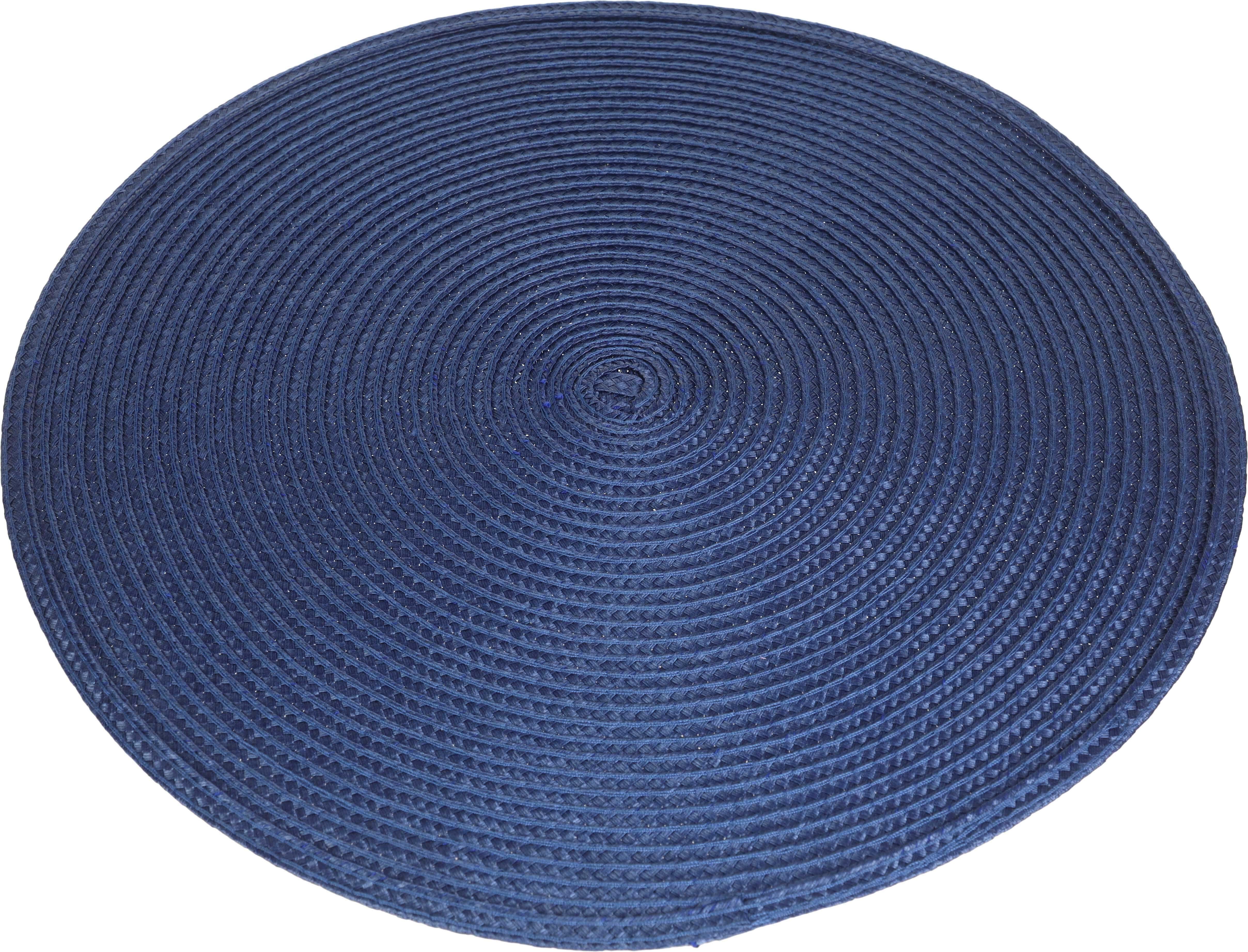 Plastic Heat-Resistant Round coaster, 38 cm - Navy