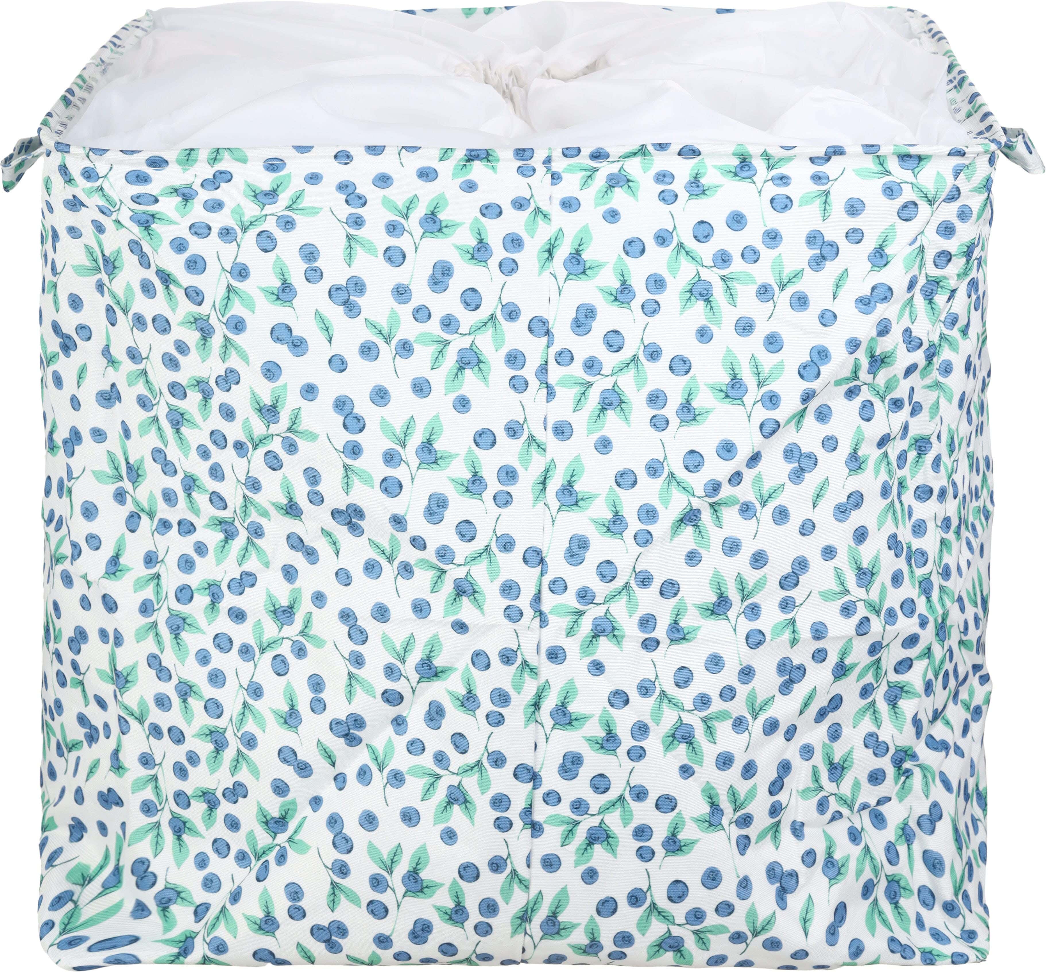 Fabric Laundry Basket, Foldable, 50×40 cm - Multicolor