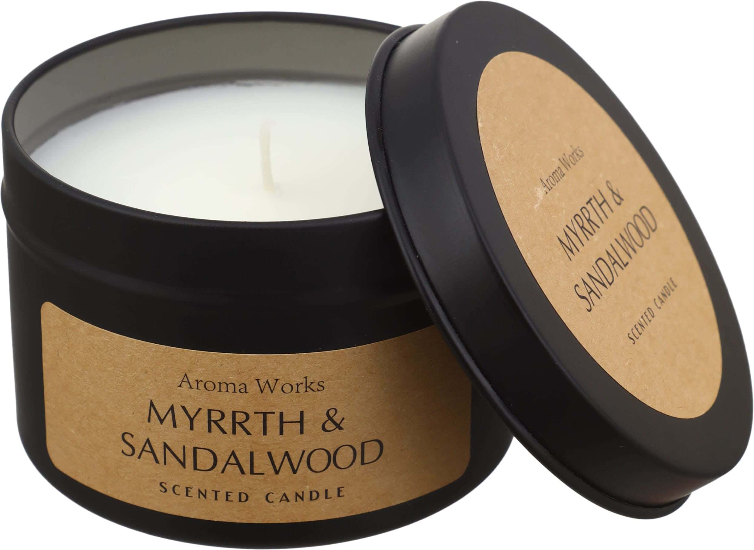 Aromatic Lighting Candle, Plastic Jar with Lid, 4.5×6.5 cm - Black
