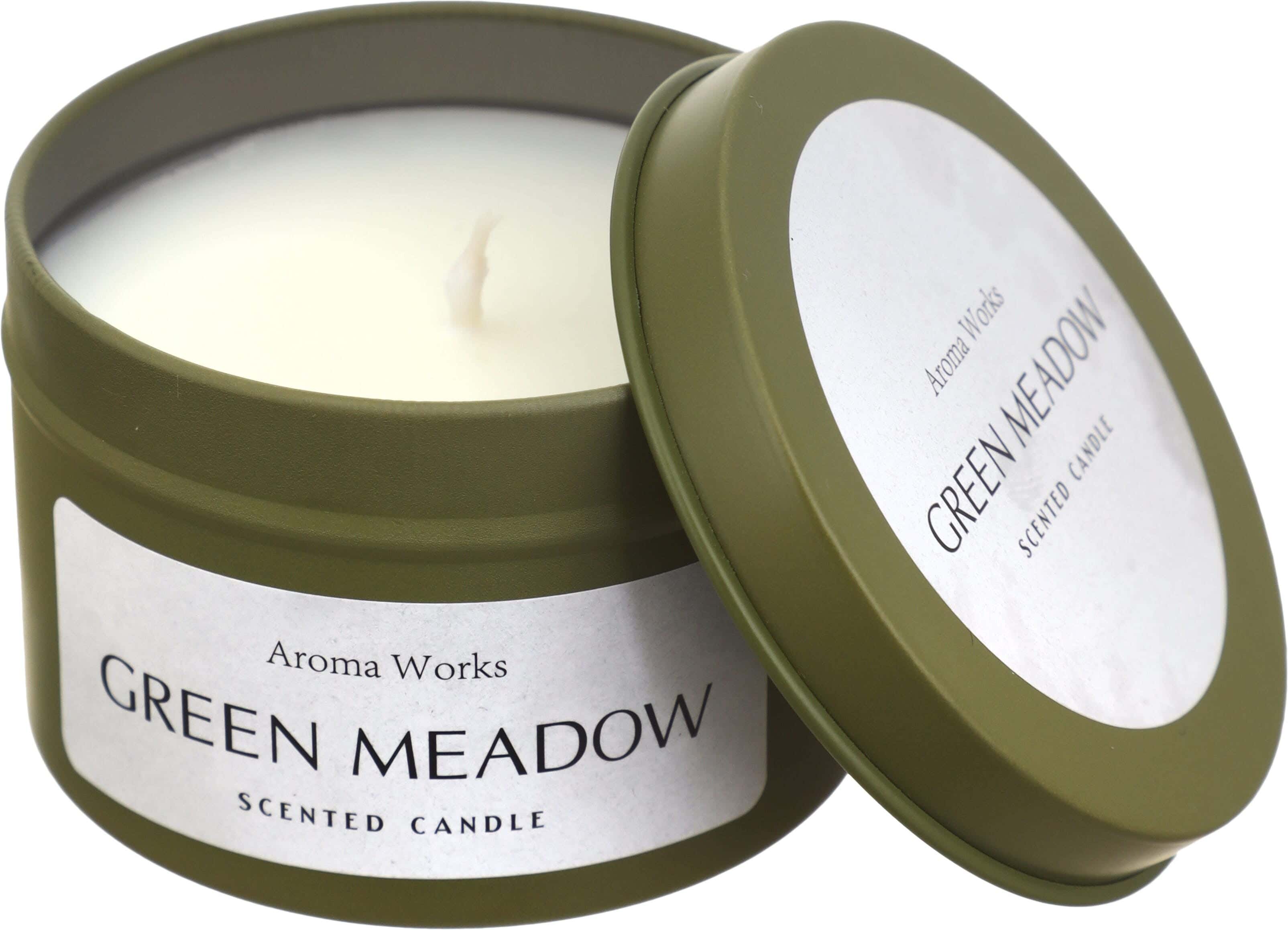 Aromatic Lighting Candle, Plastic Jar with Lid, 4.5×6.5 cm - Olive