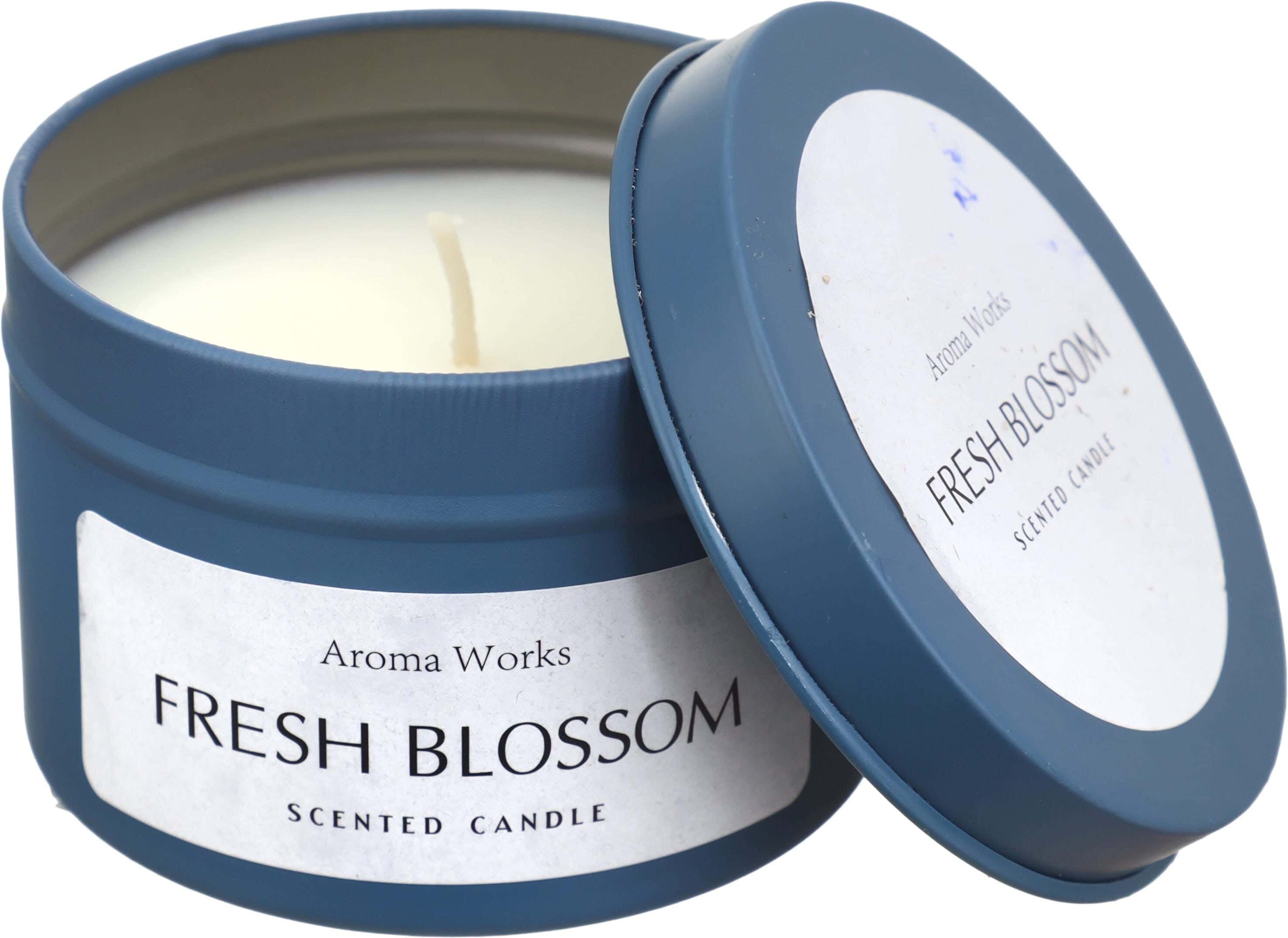 Aromatic Lighting Candle, Plastic Jar with Lid, 4.5×6.5 cm - Petrol