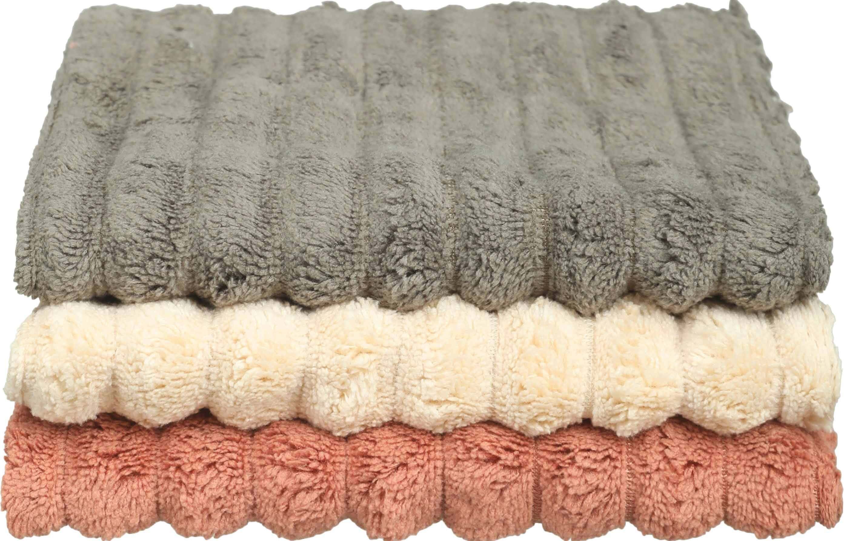 Cotton Kitchen Towel Set, 3 Pieces, 30x30 cm - Multicolor