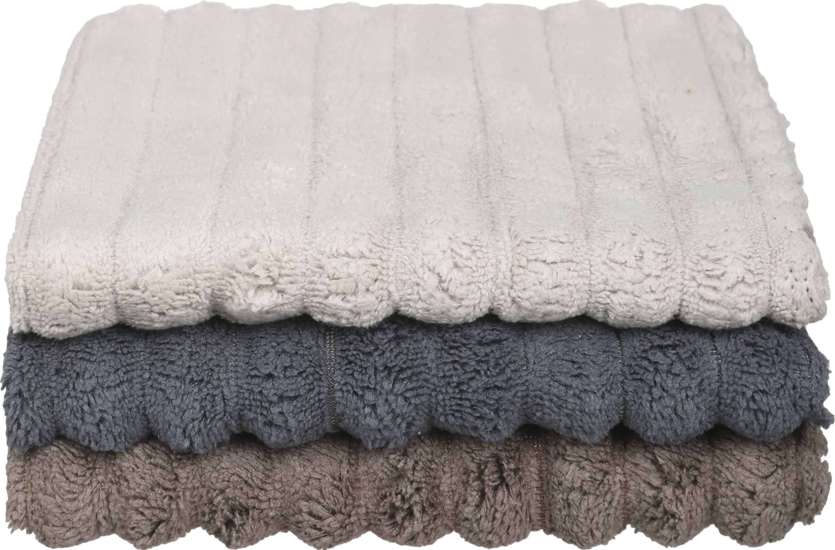 Cotton Kitchen Towel Set, 3 Pieces, 30x30 cm - Multicolor