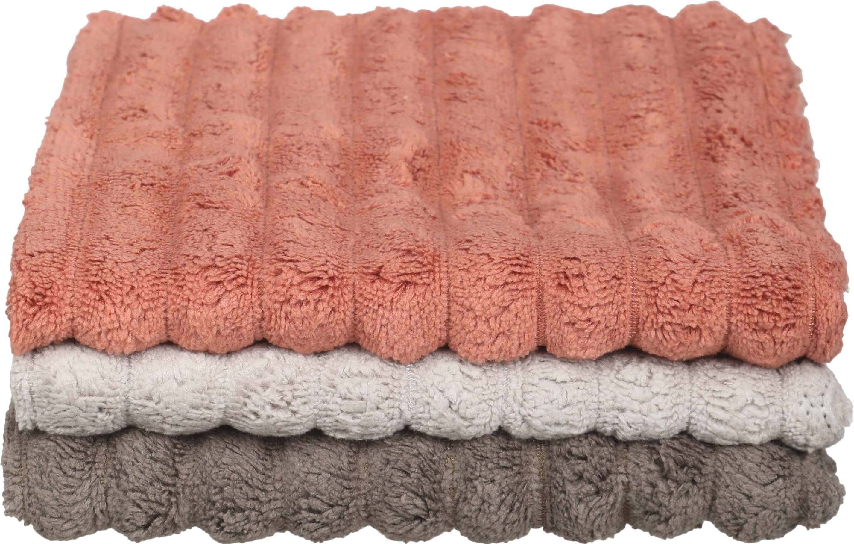 Cotton Kitchen Towel Set, 3 Pieces, 30x30 cm - Multicolor