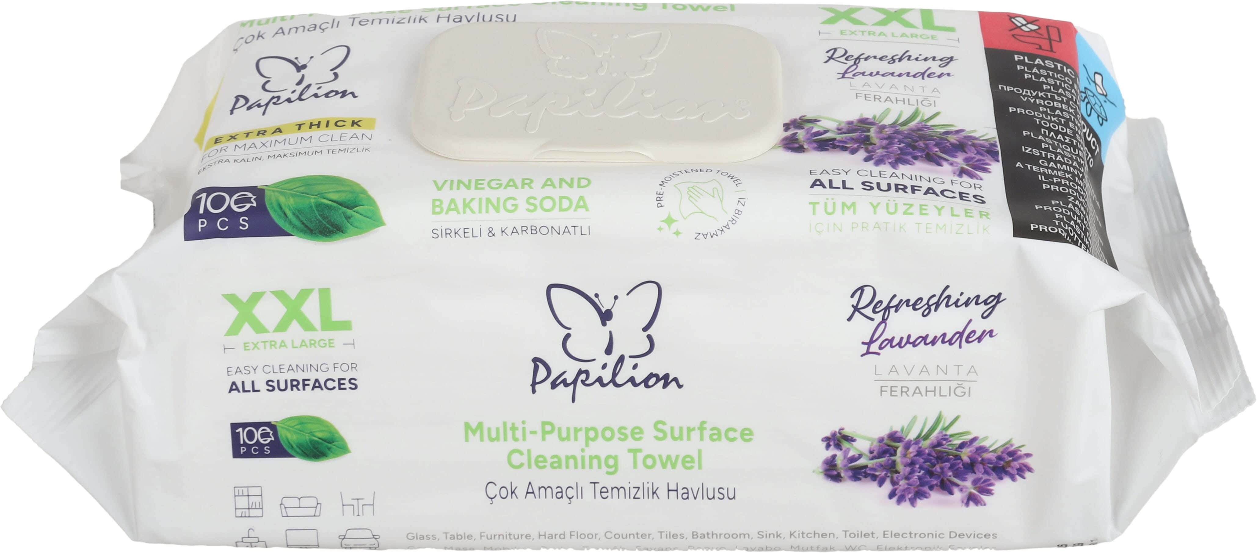 Wet Wipes Pack For Furniture Cleaning, 100 Wipes - White