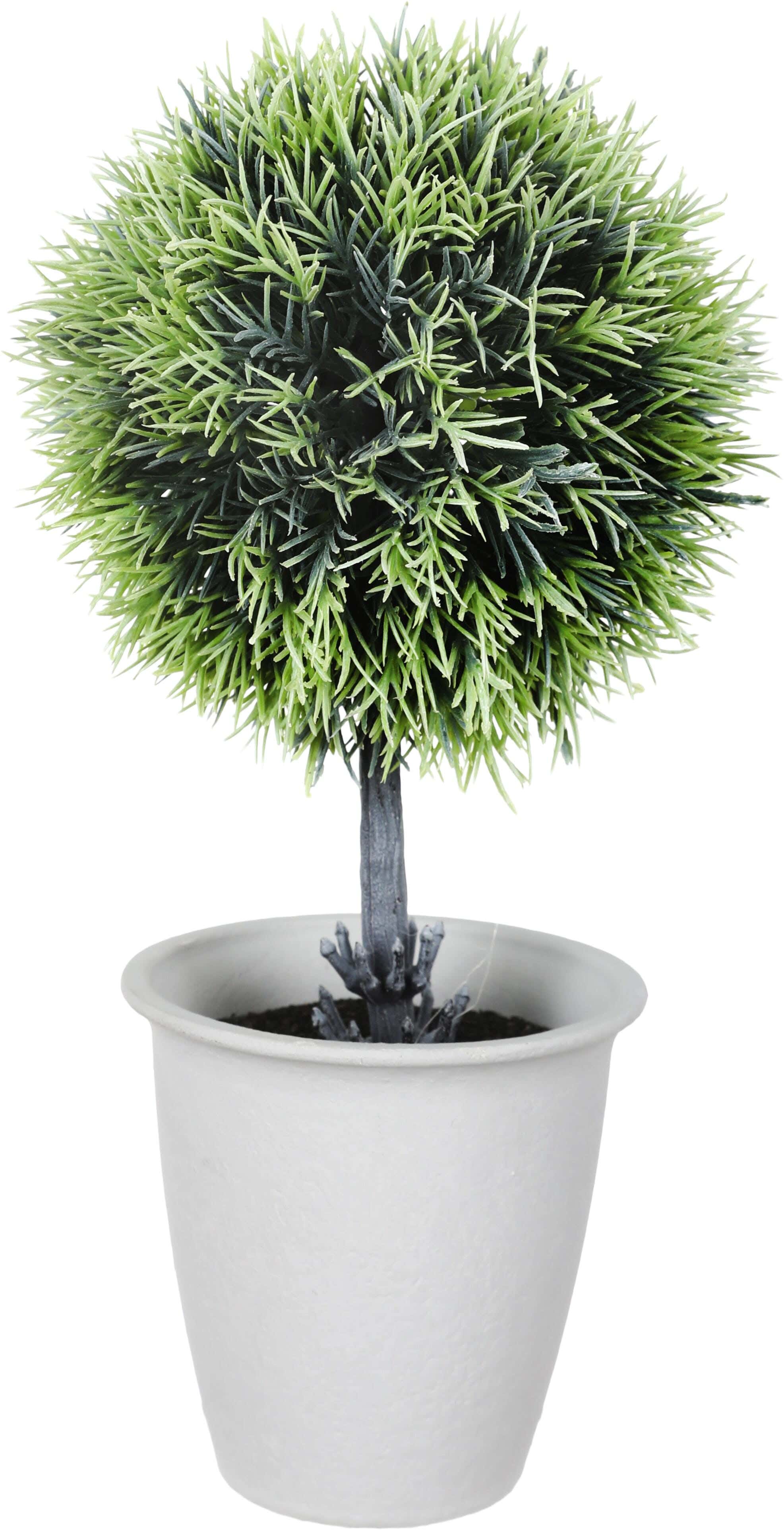 Pottery Artificial Flower Vase, 13×25 cm - Grey Green