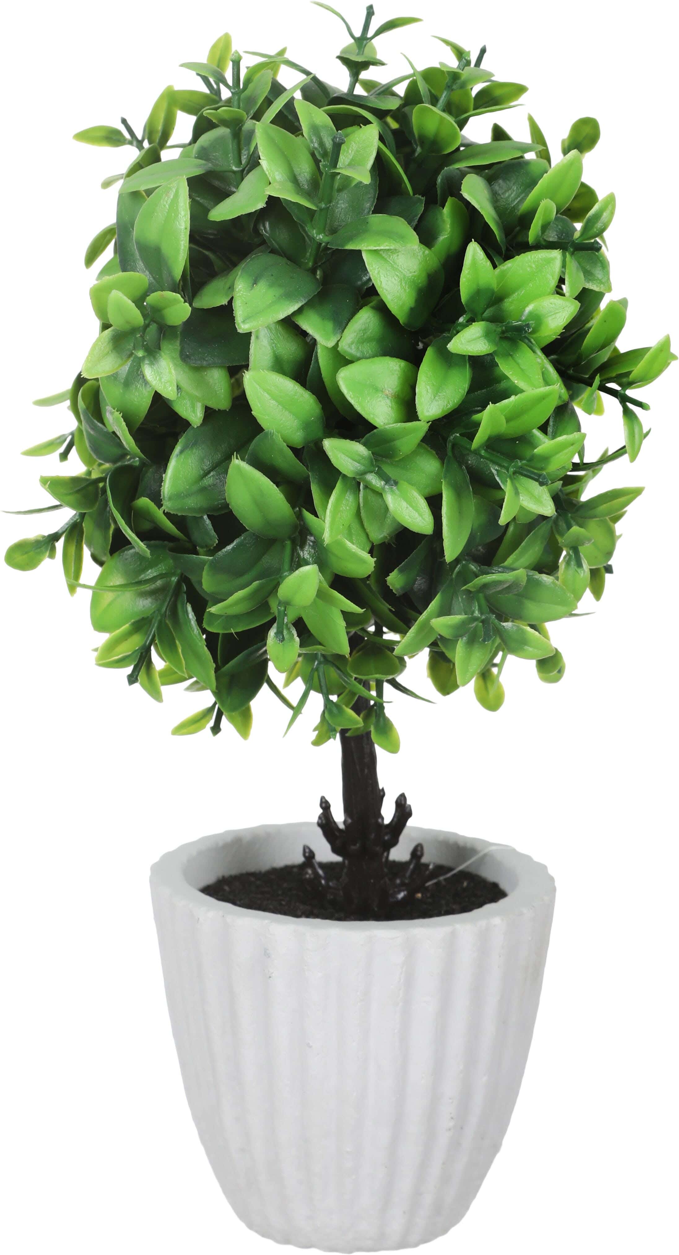 Pottery Artificial Flower Vase, 25×15 cm - Grey Green