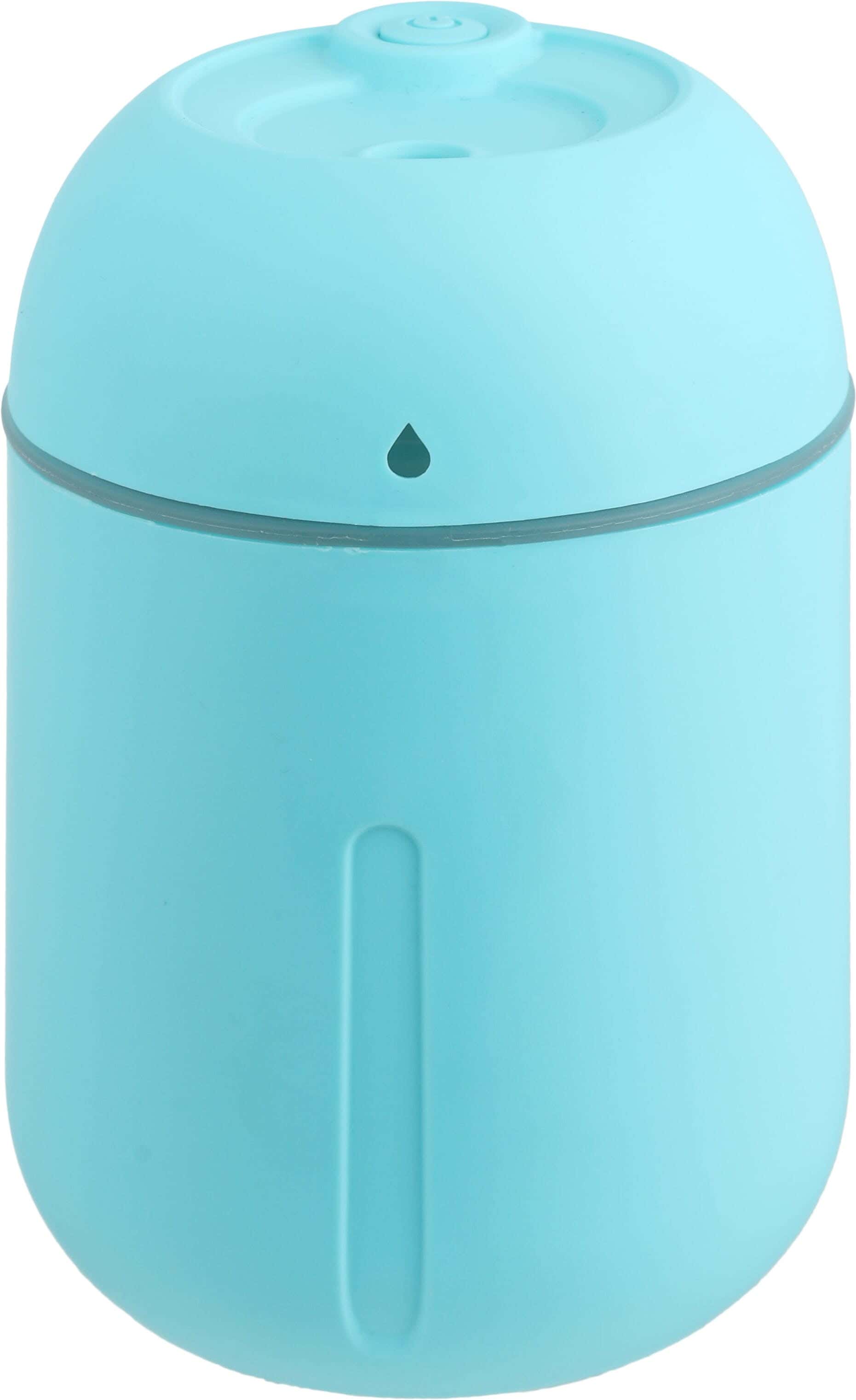 Plastic Round Aroma Diffuser, 330 ml, Micro USB Cable - Light Blue