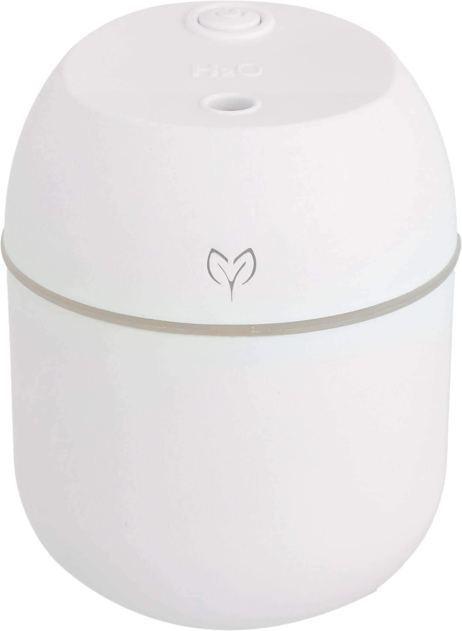 Plastic Round Aroma Diffuser, 220 ml, Micro USB Cable - White