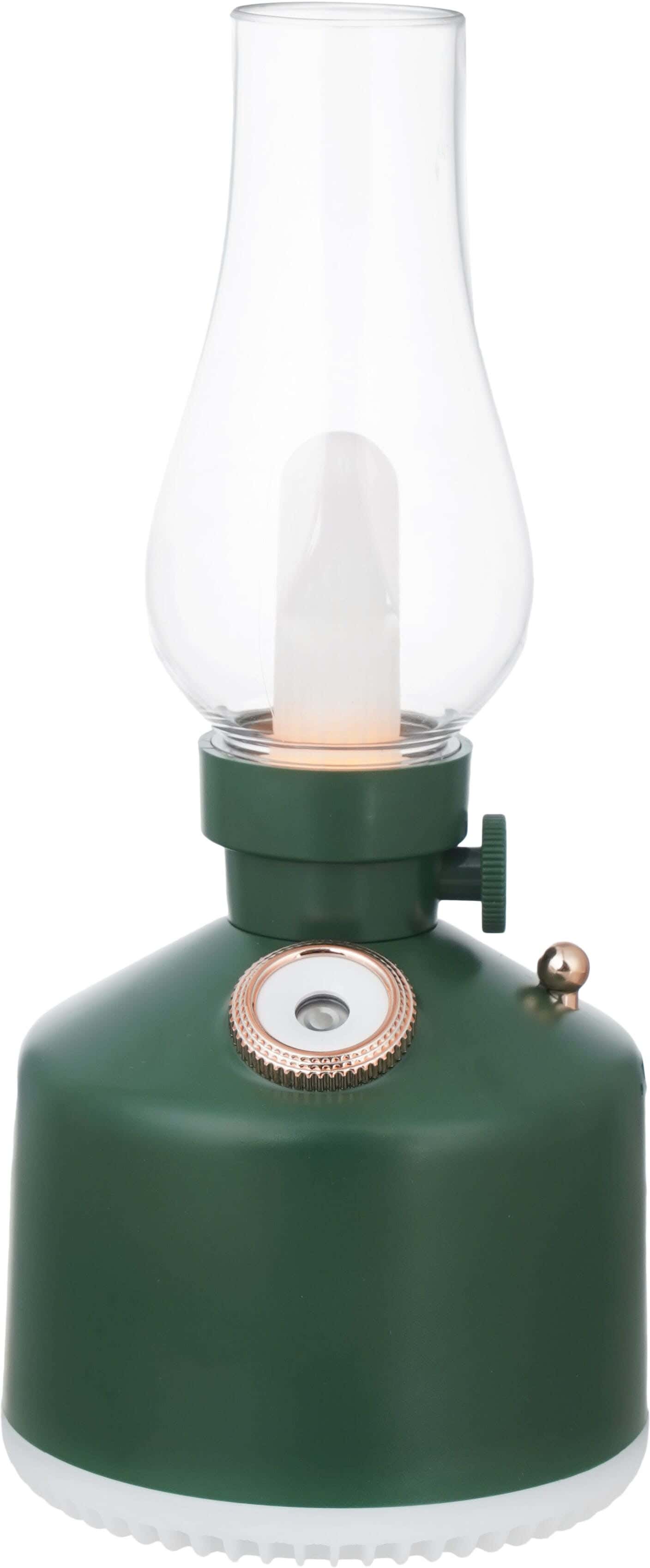 Plastic Rechargeable Home Air Freshener Gazloin Lamp Style, 280 ml, with LED Light - Green
