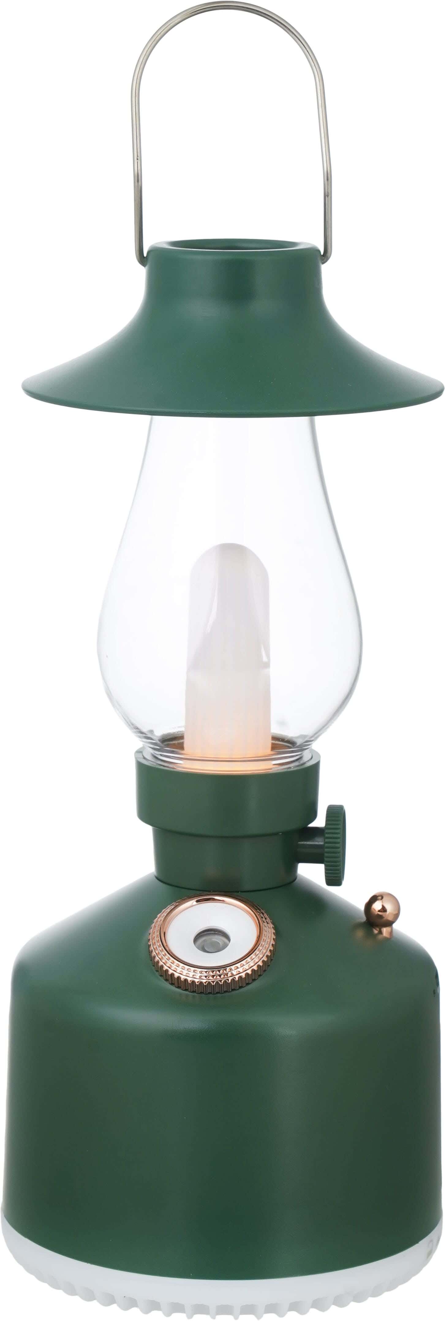 Plastic Rechargeable Home Air Freshener Lantern Style, 280 ml, with LED Light - Green