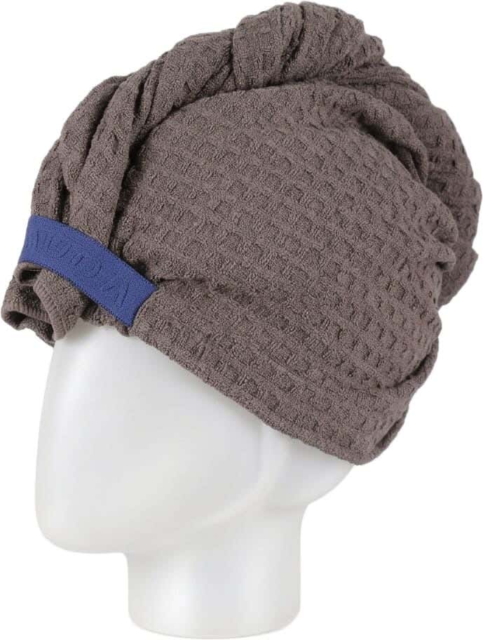 Microfiber Hair Drying Towel, 77×28 cm - Dark Grey