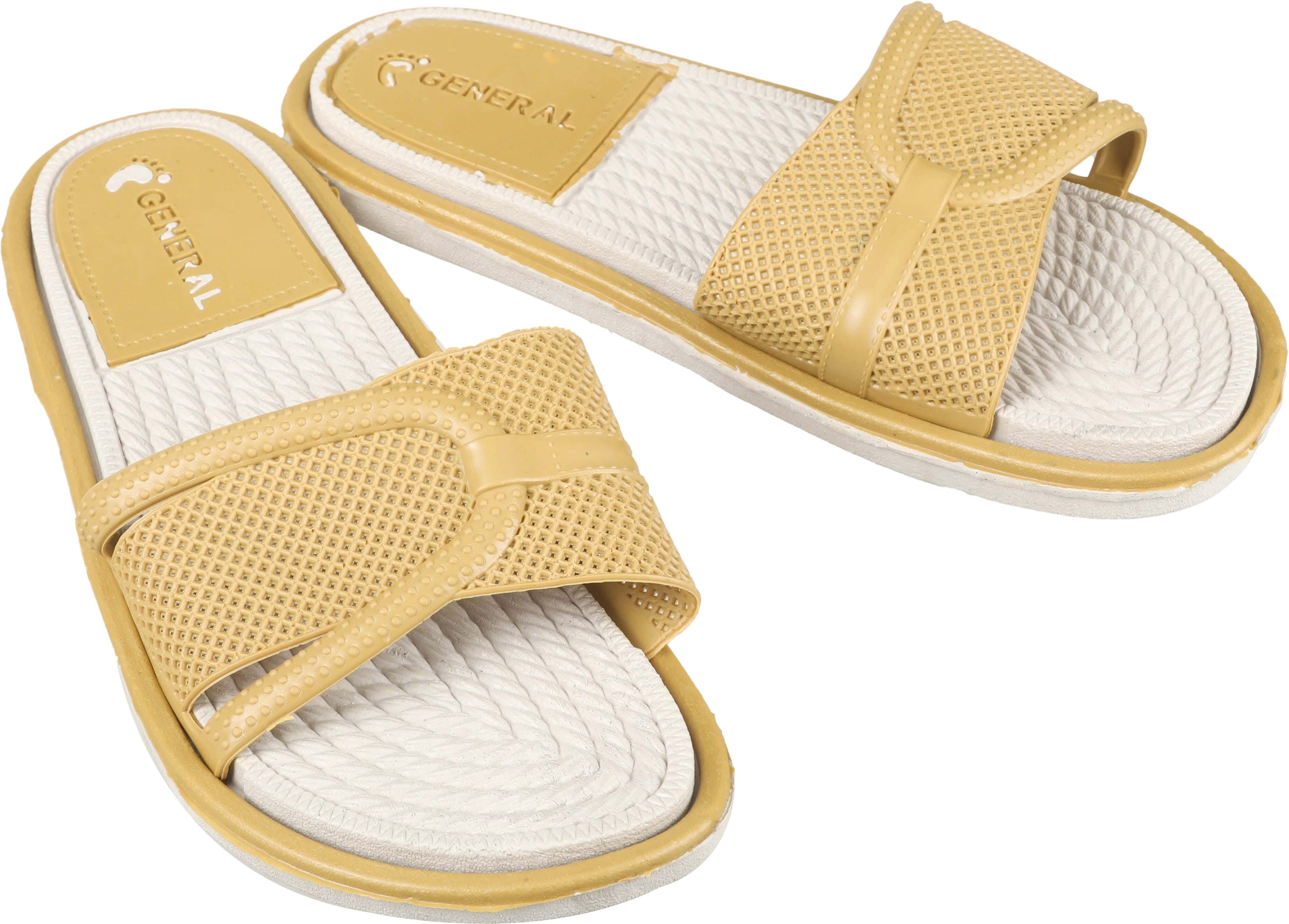 Plastic Slide Slippers for Women, 40 EU - Beige