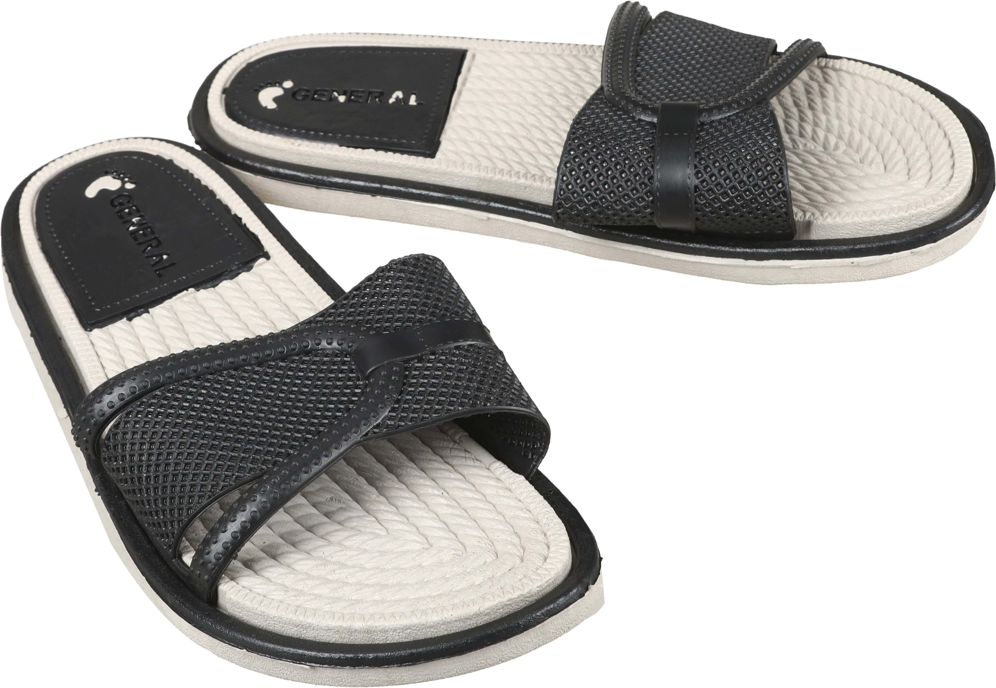 Plastic Slide Slippers for Women, 39 EU - Black