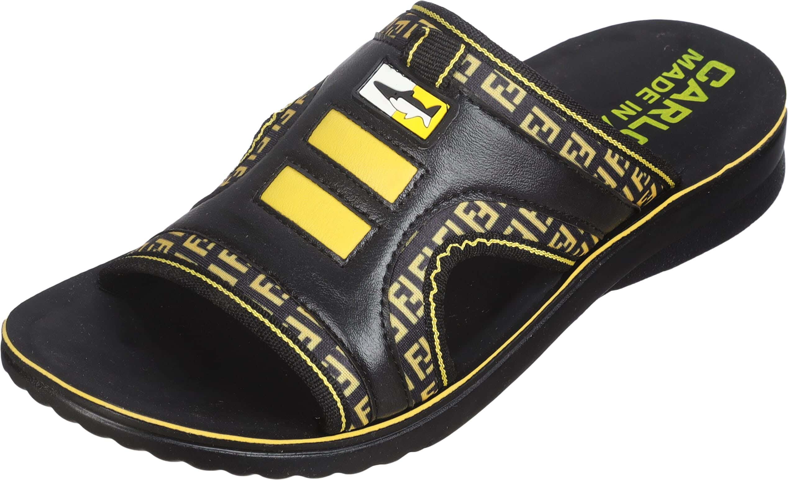 Carlos Leather Slide Slippers for Men