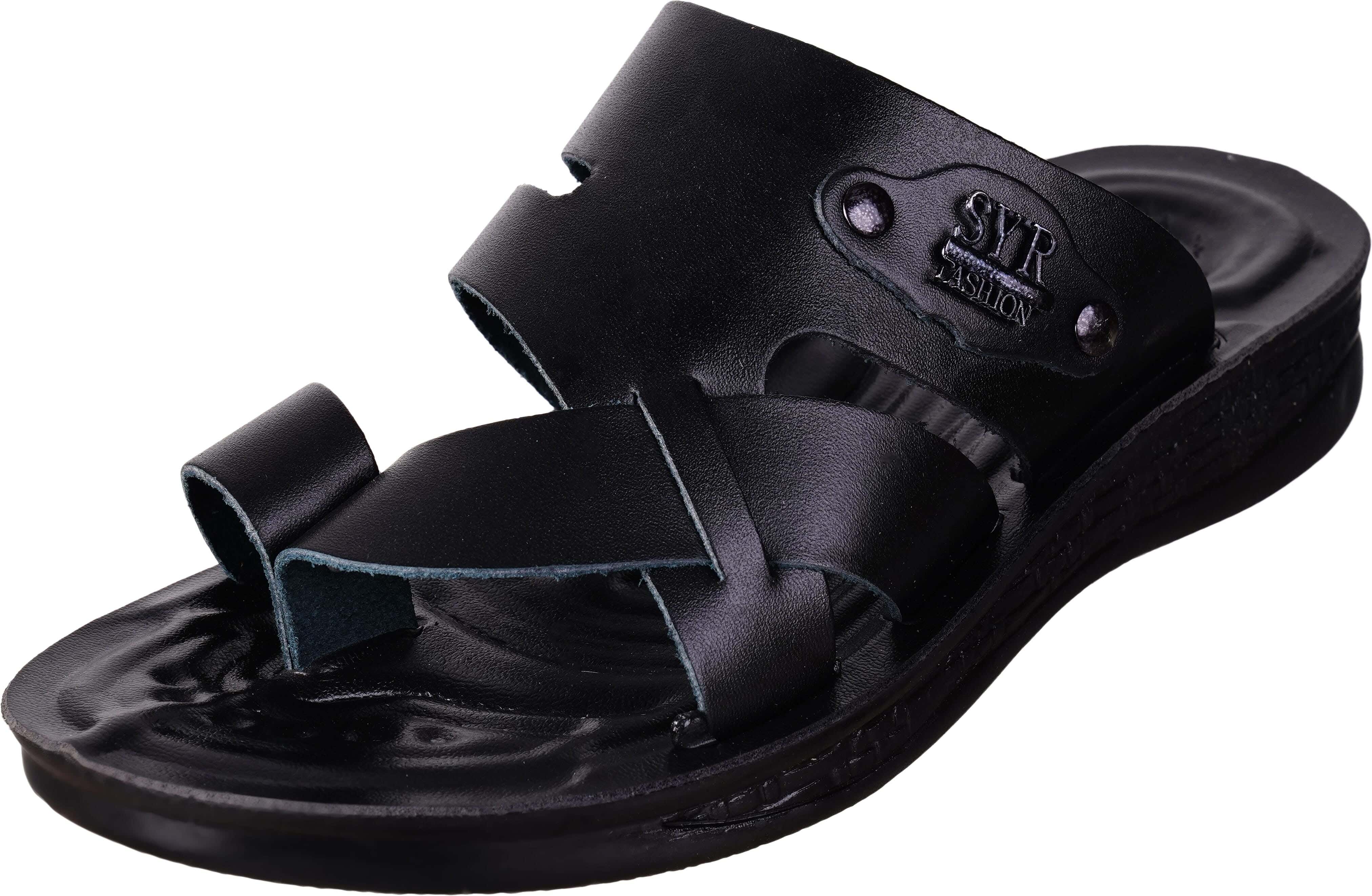 SYR Leather Flip Flop Slippers for Men
