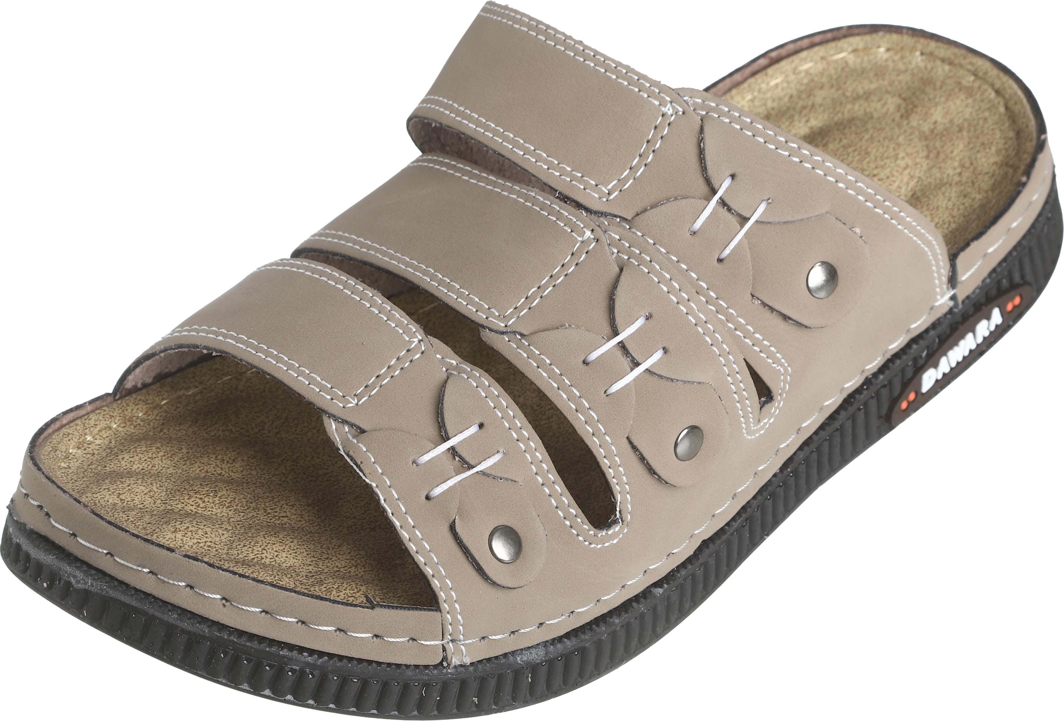 Al Dawara Genuine Leather Slide Slipper for Men
