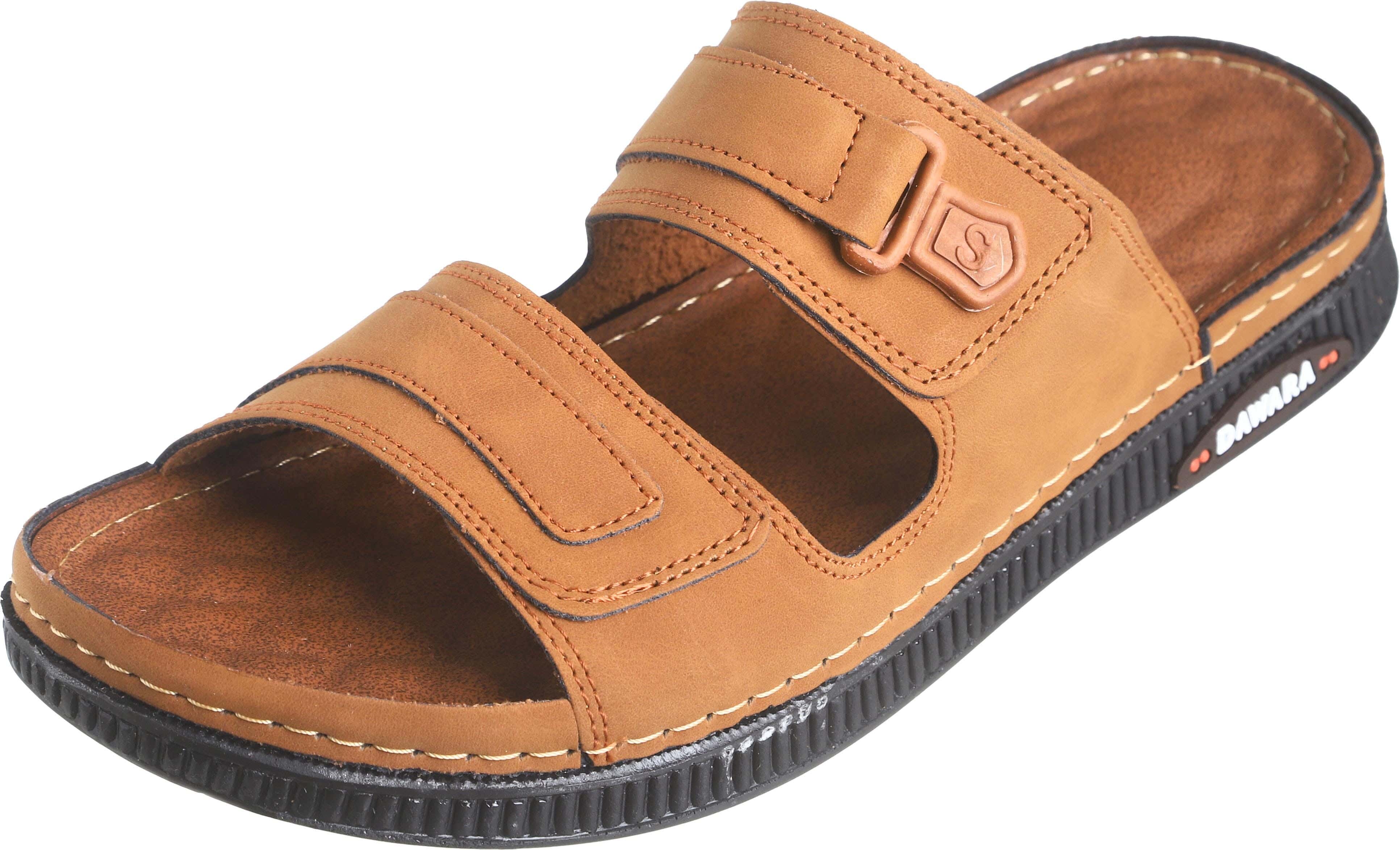 Al Dawara Genuine Leather Slide Slipper for Men