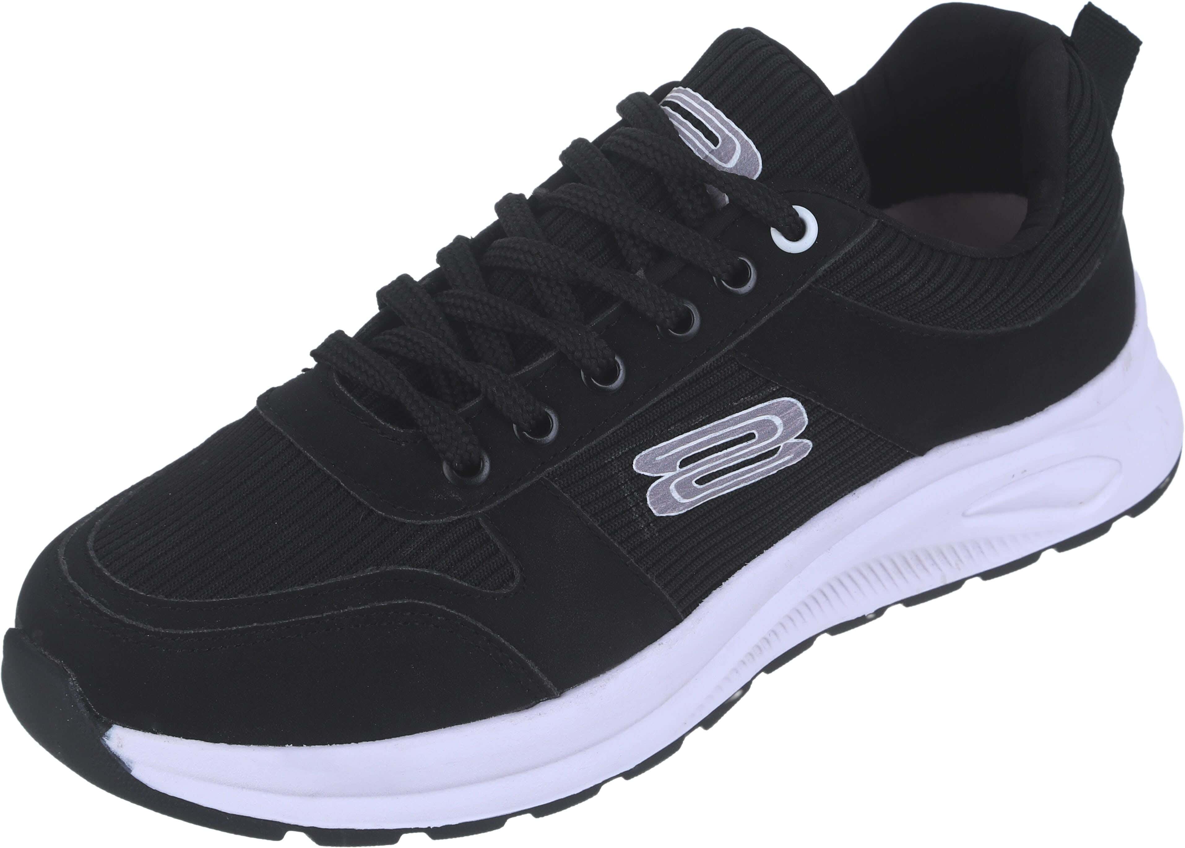 HD Suede × knitwear Lace-Up Shoes for Boys, 41 EU - Black