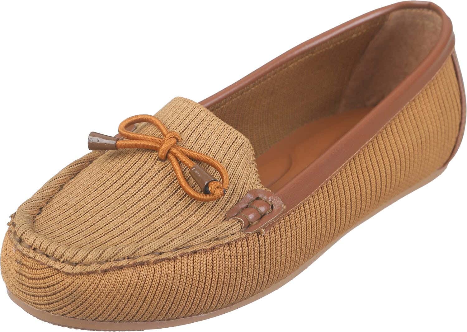 Jacquard Flat Ballerina Shoes for Women
