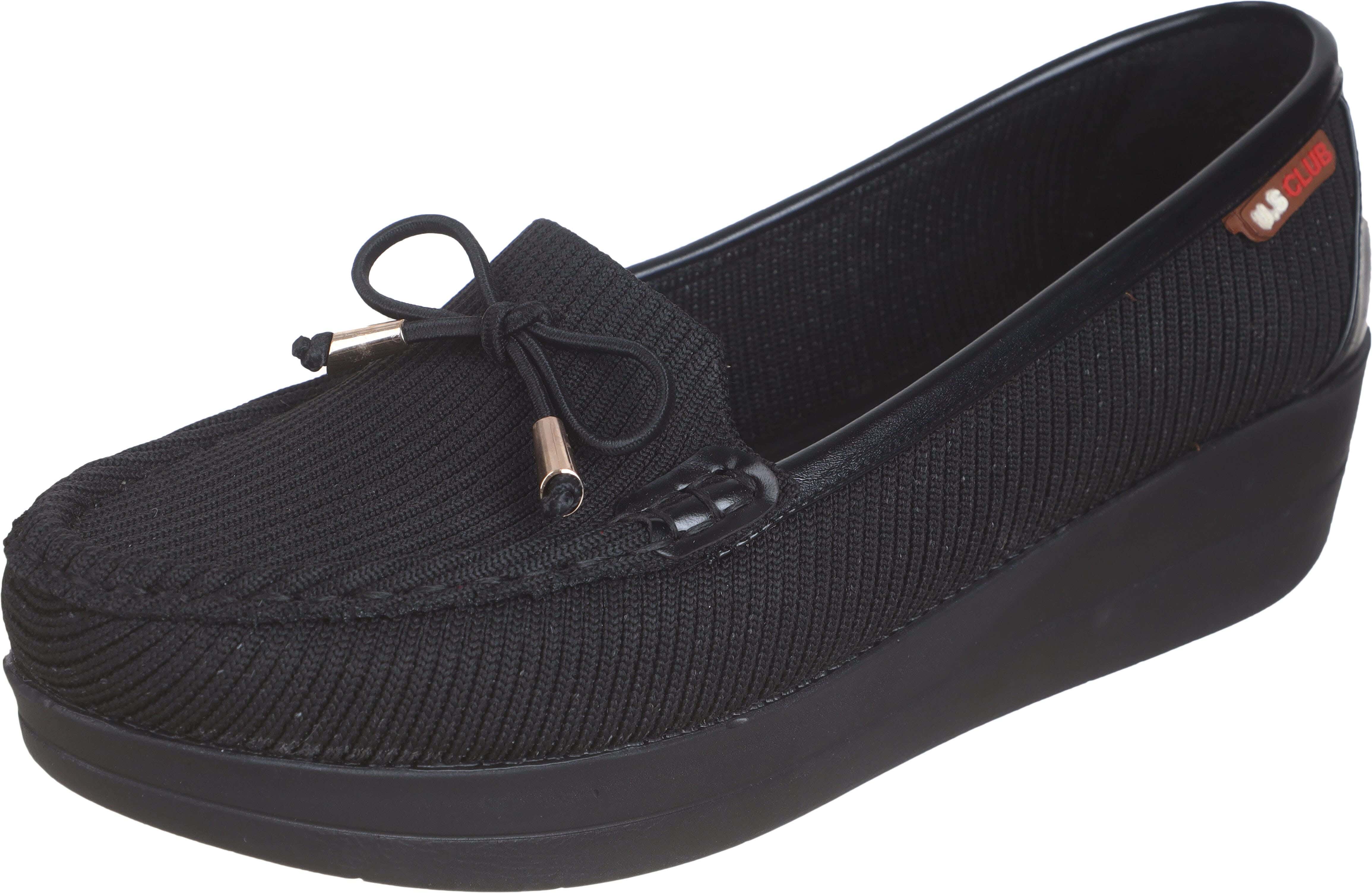 Jacquard Flat Ballerina Shoes for Women