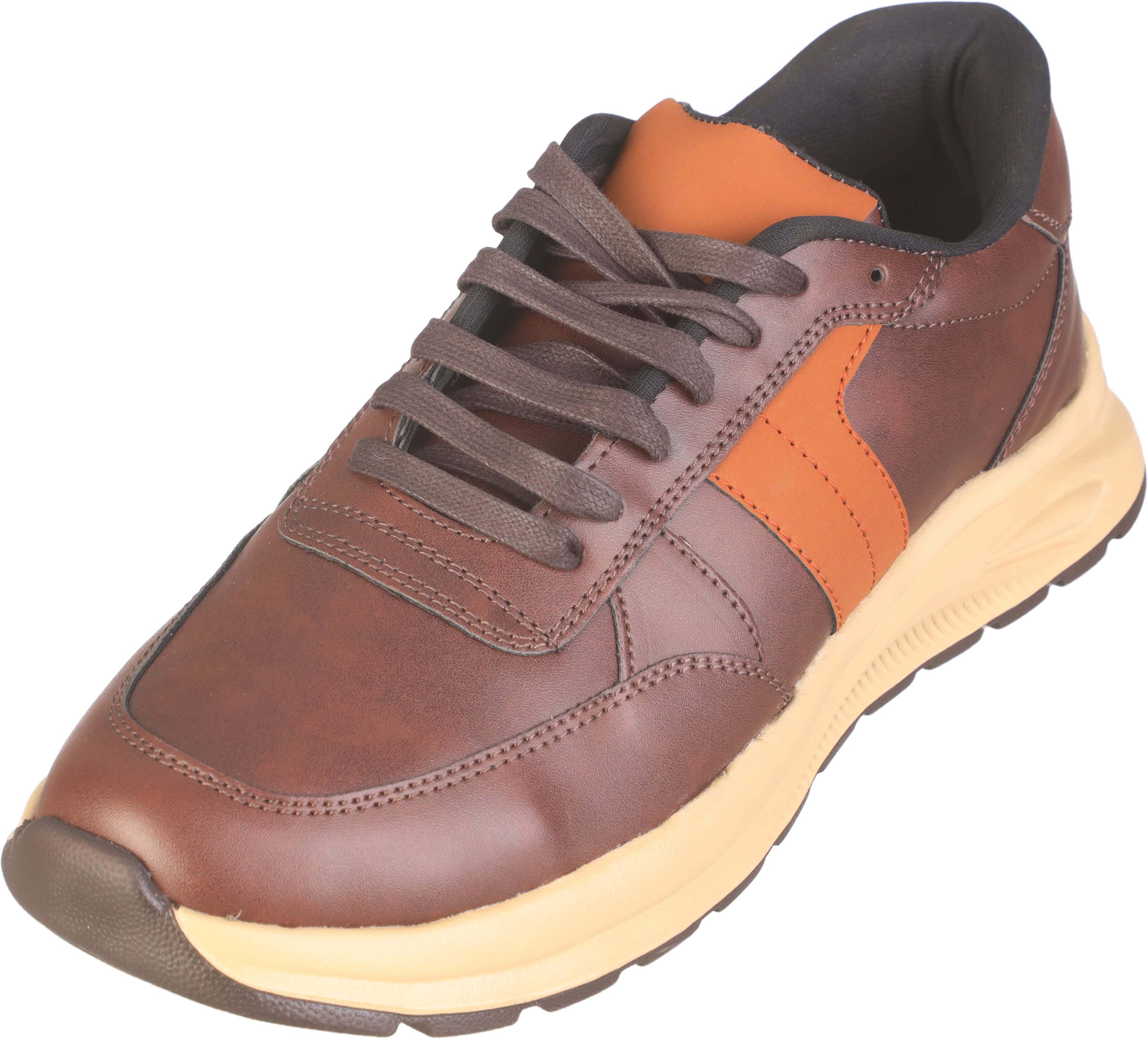 H D Faux Leather Lace Up Shoes for Men