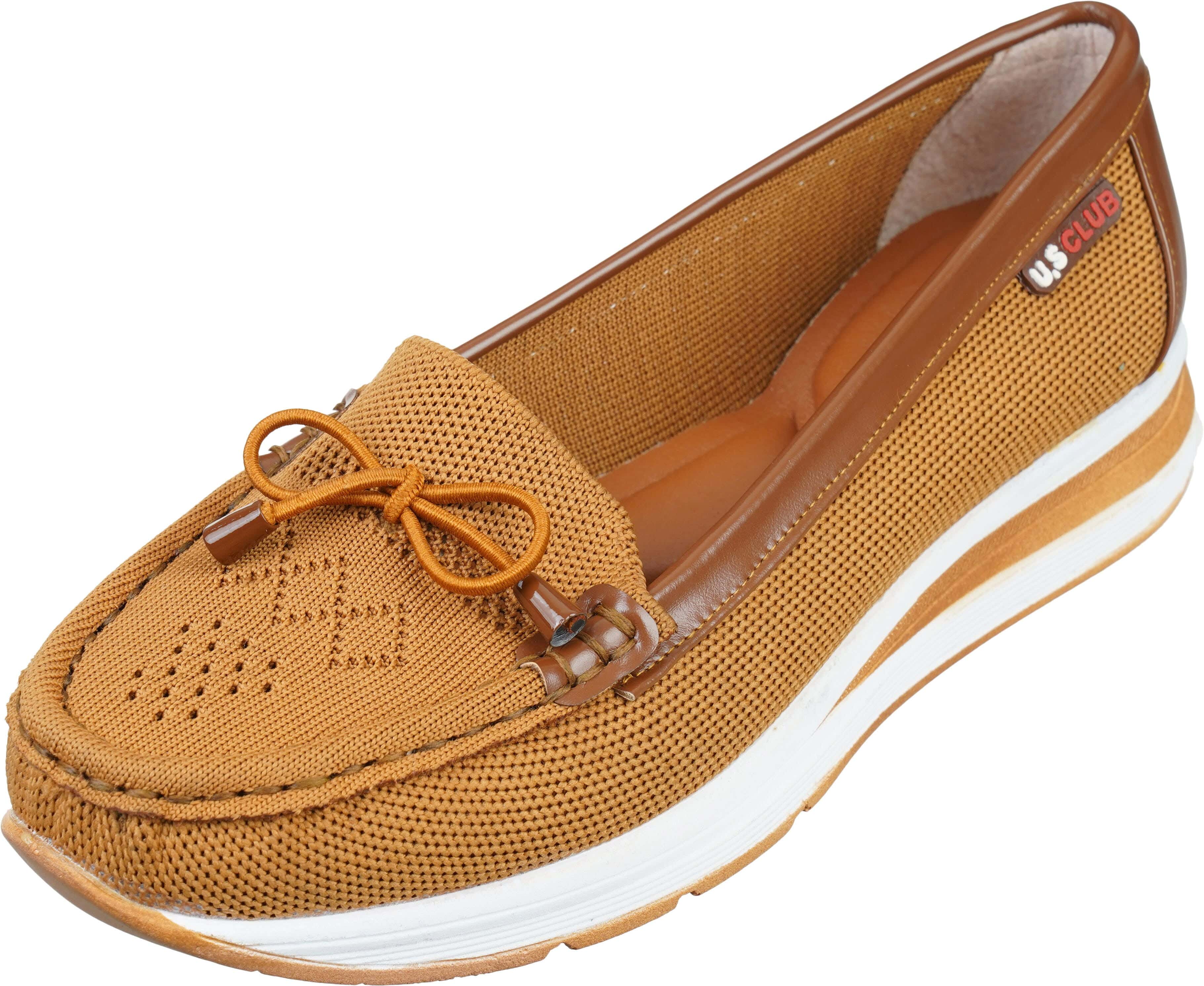 Jacquard Slip-On Shoes for Women, 38 EU - Havana