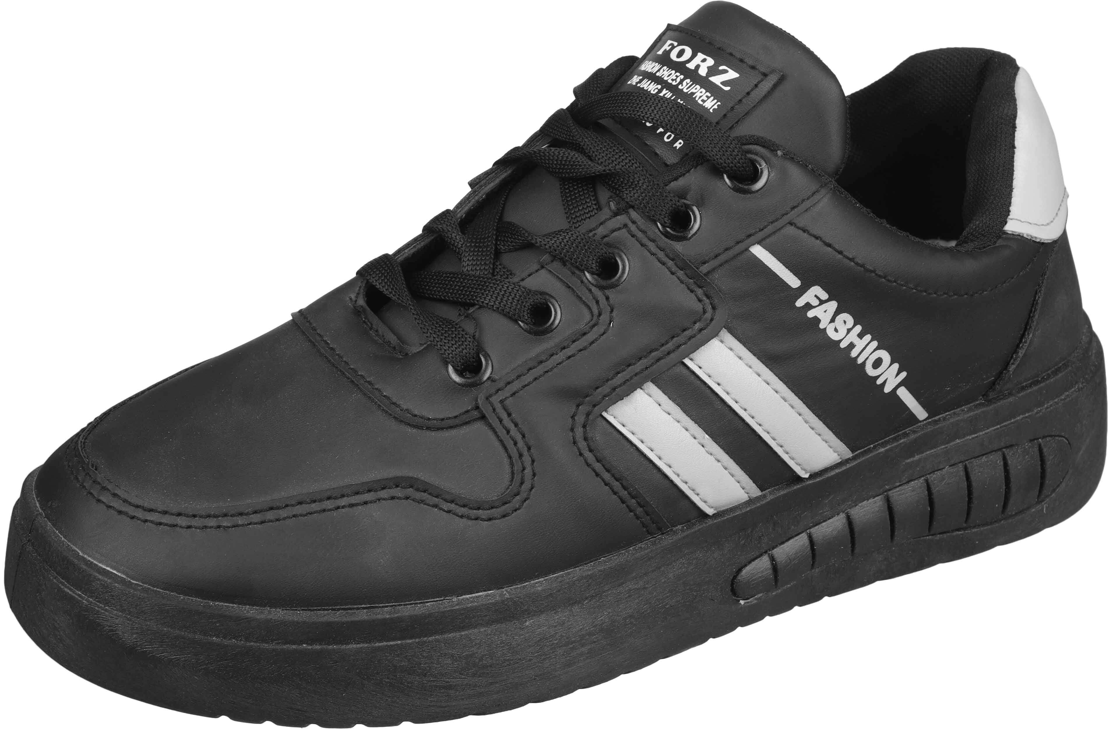 Leather Lace Up Shoes for Men, 45 EU - Black Grey
