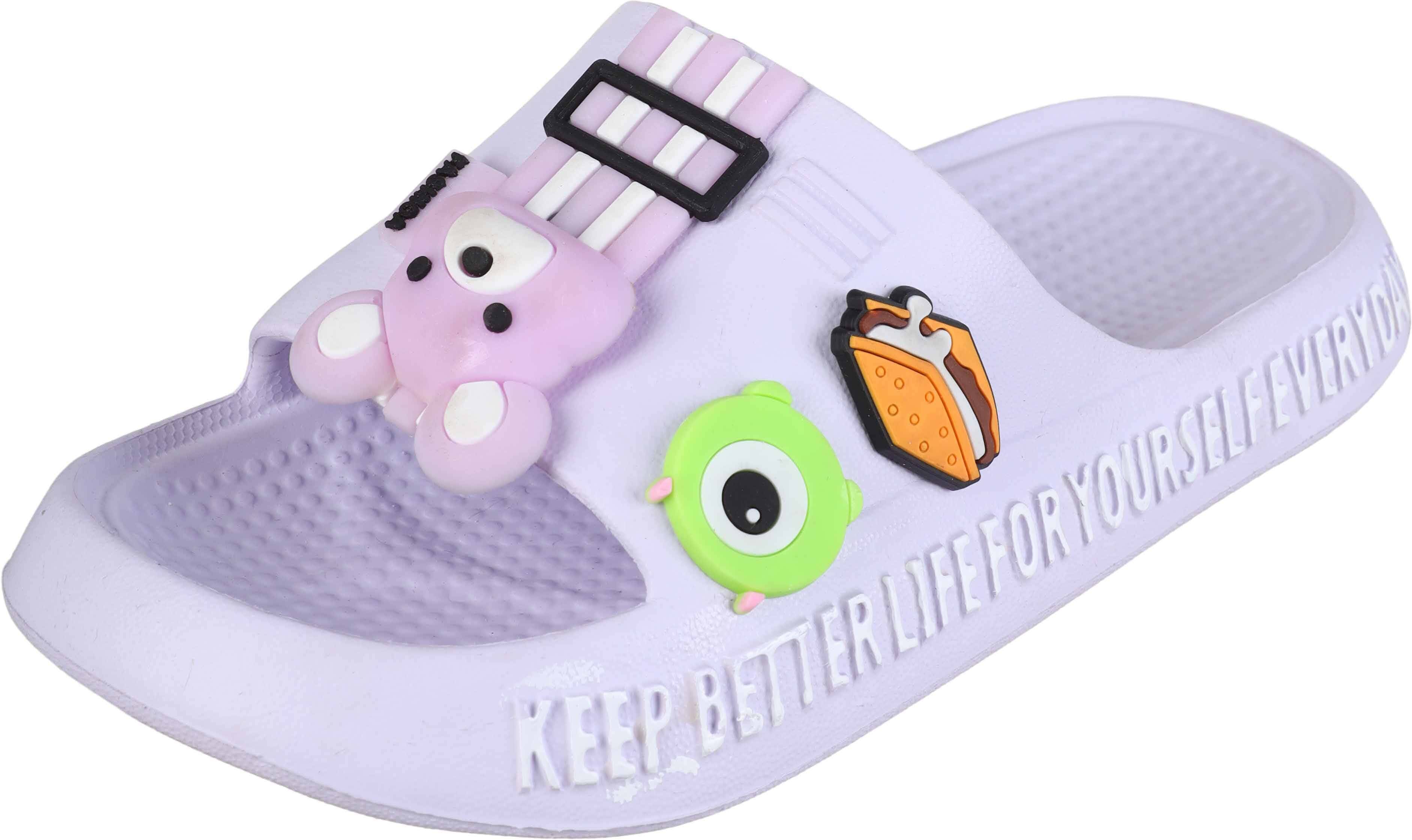 Plastic Slide Slipper for Girls, 31 EU - Mauve