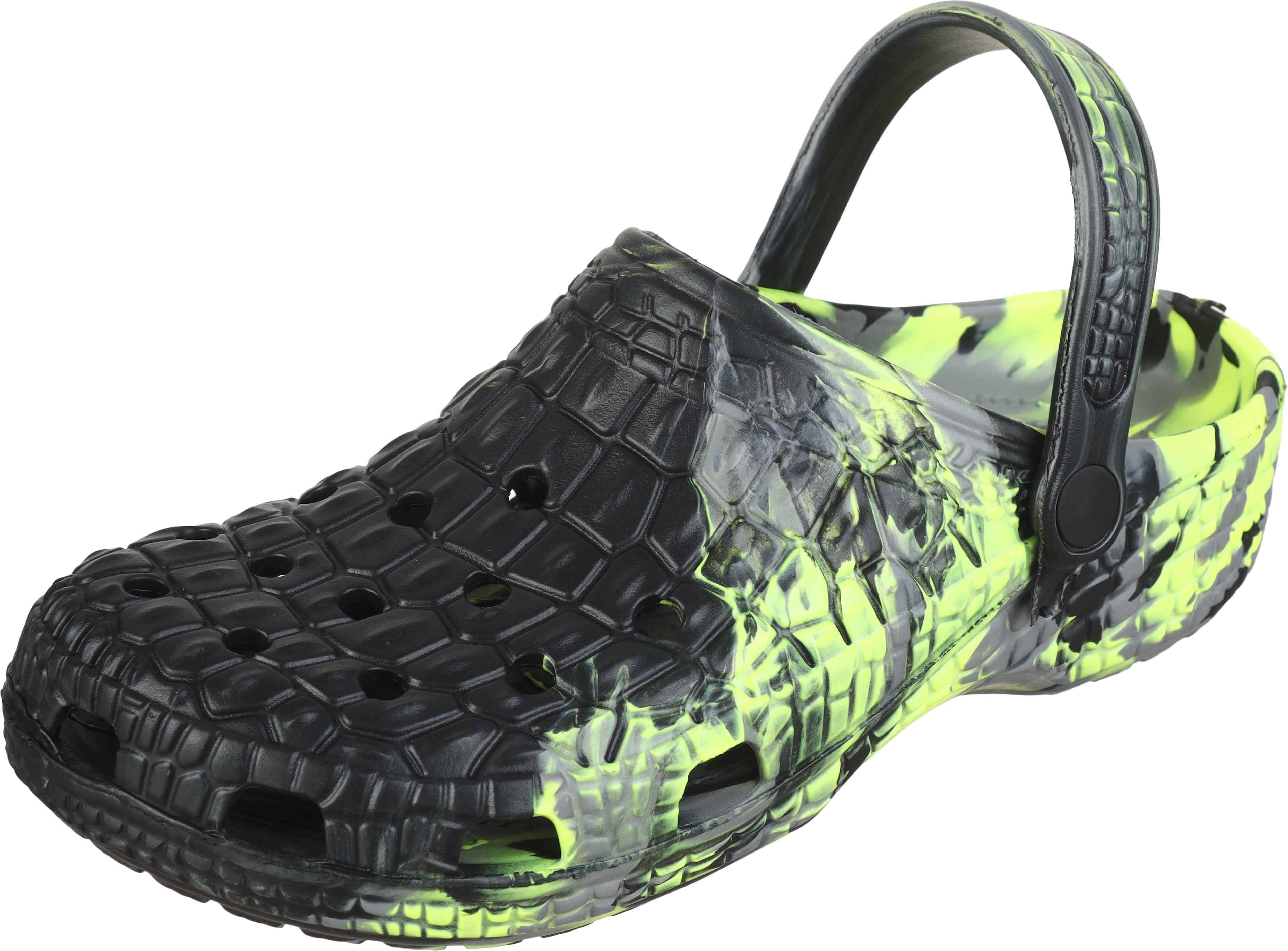 Carlos Plastic Clog Slippers for Boys, 41 EU - Black Green