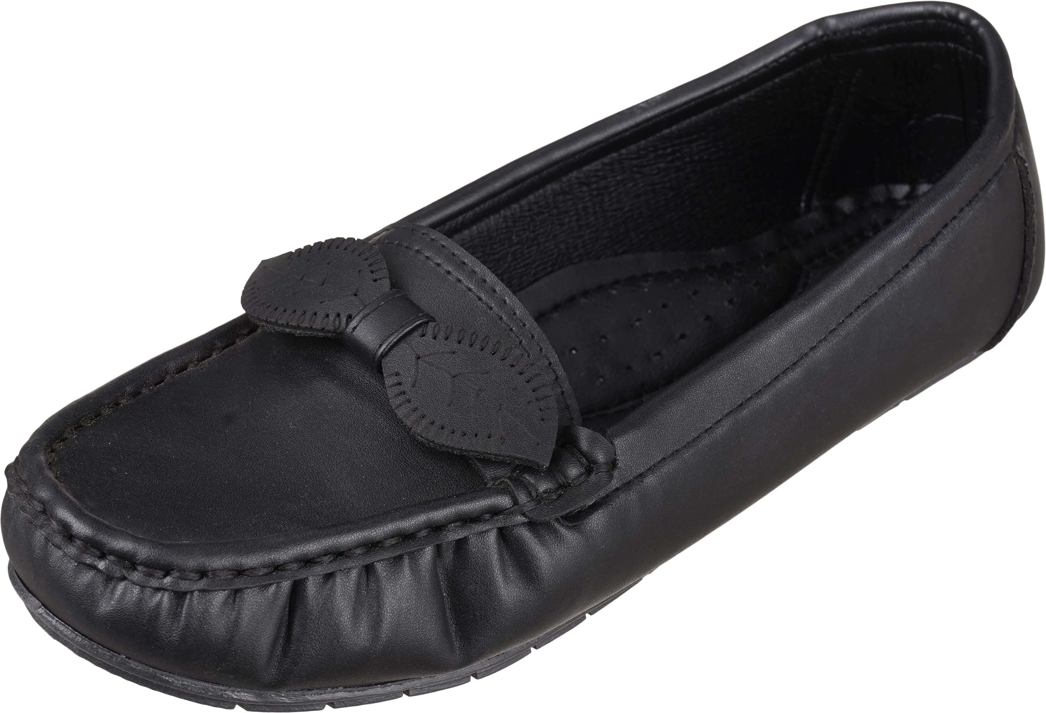 Women's leather Ballerina Shoes, 38 EU - Black