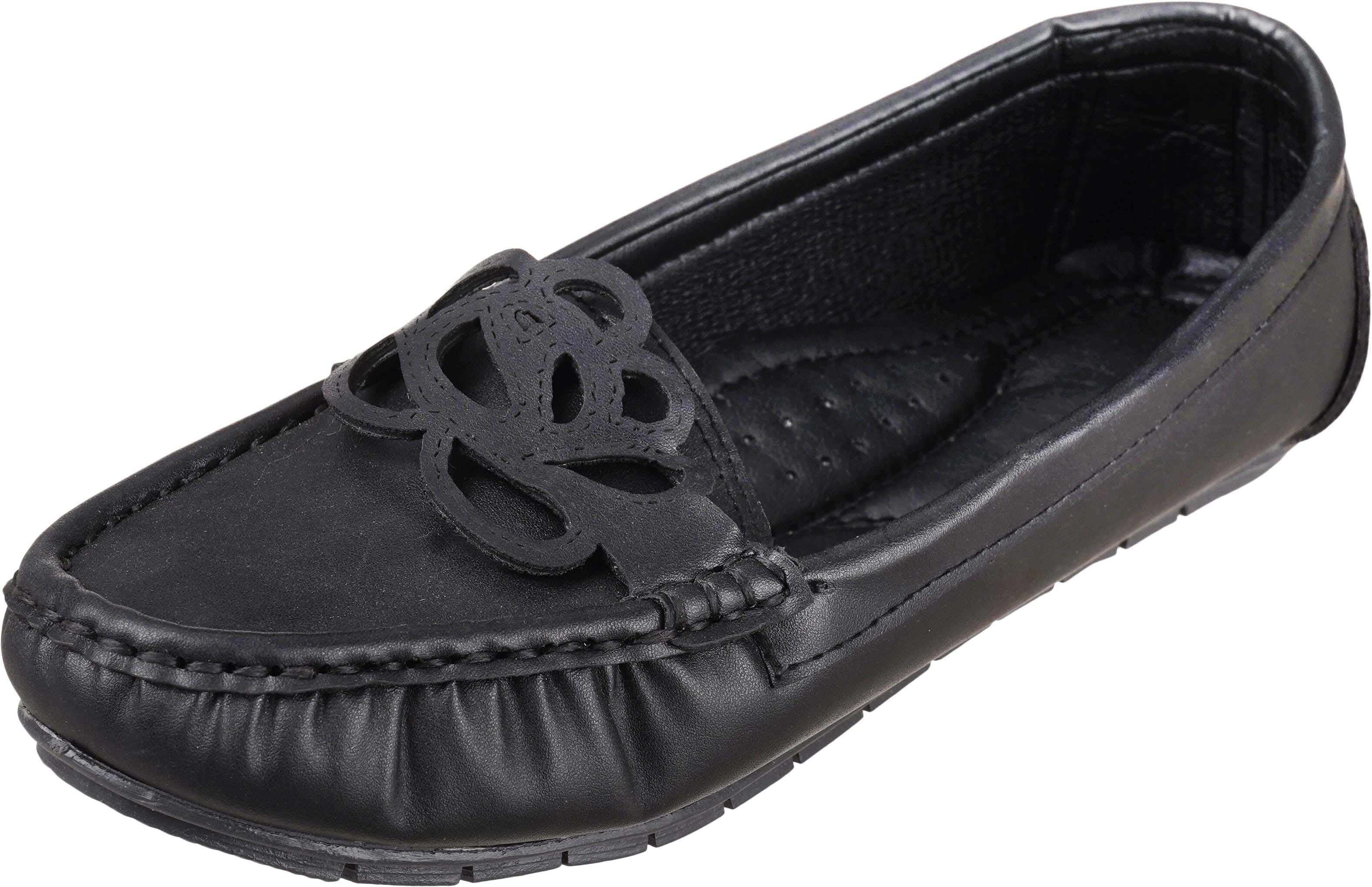 Women's leather Ballerina Shoes, 38 EU - Black