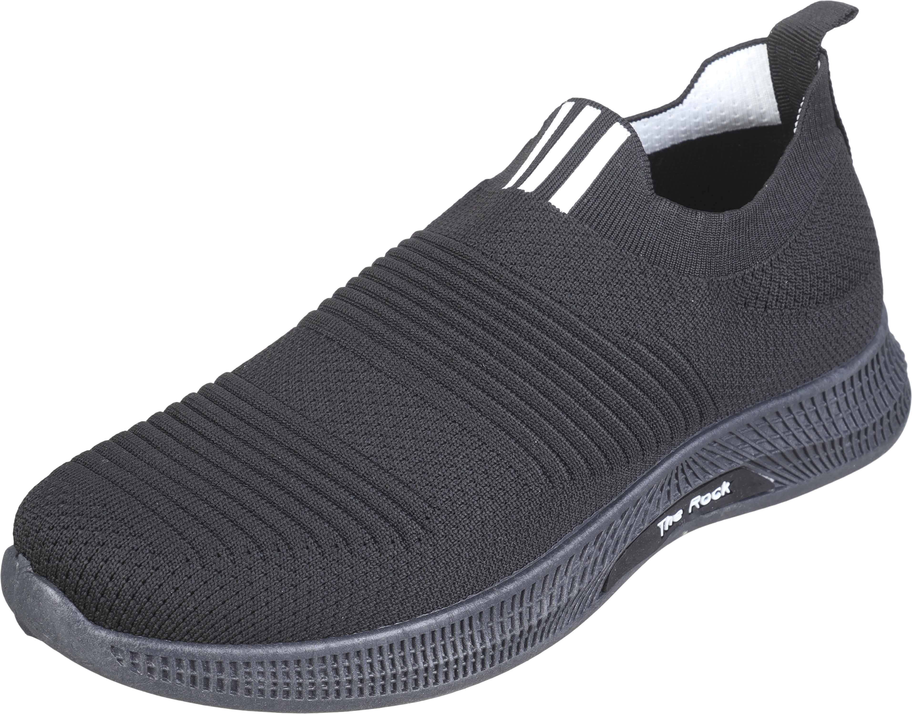 Knitwear Sneakers Shoes For Men, 41 EU - Black