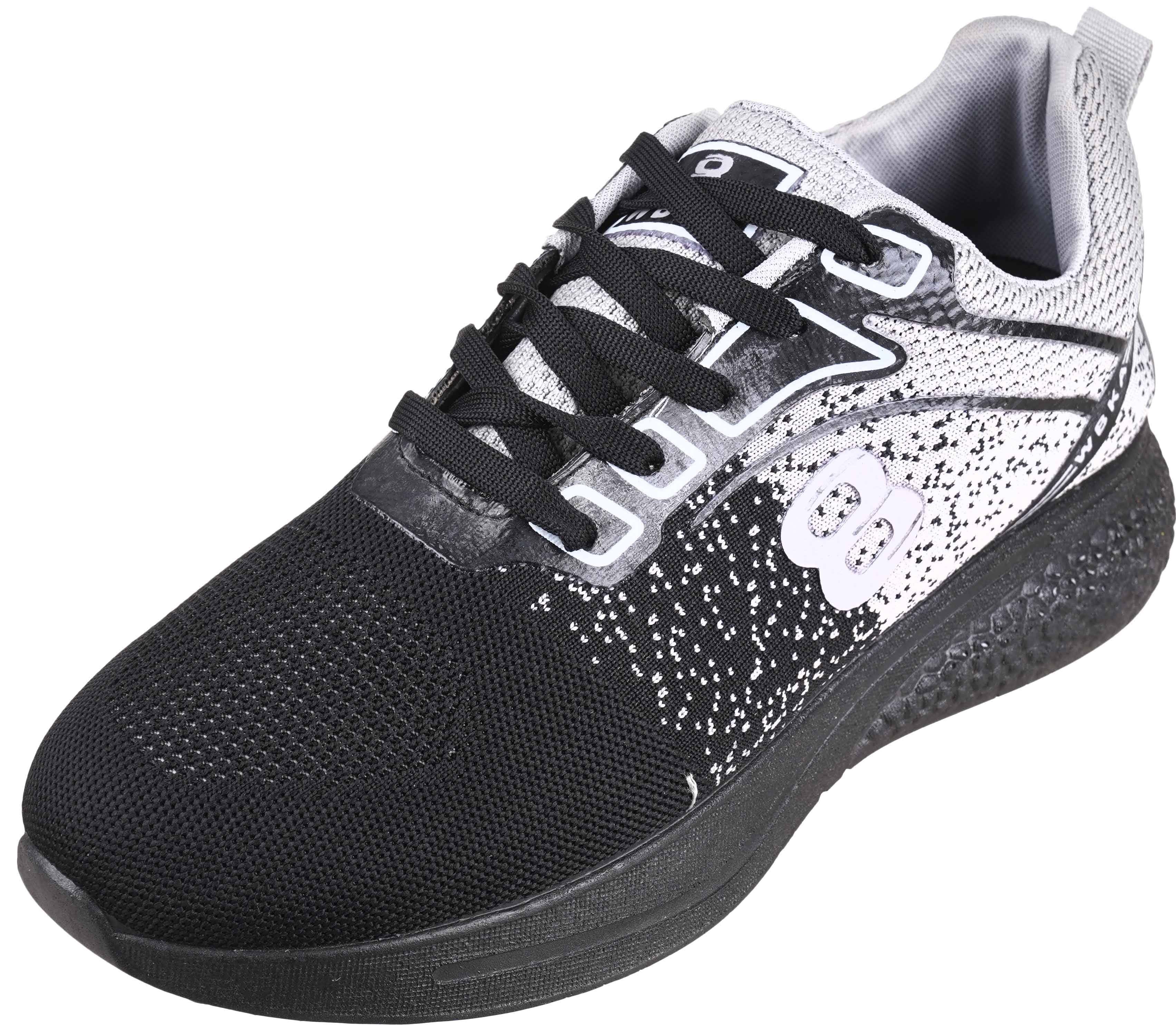 knitwear Lace Up Shoes For Men, 43 EU - Black Grey