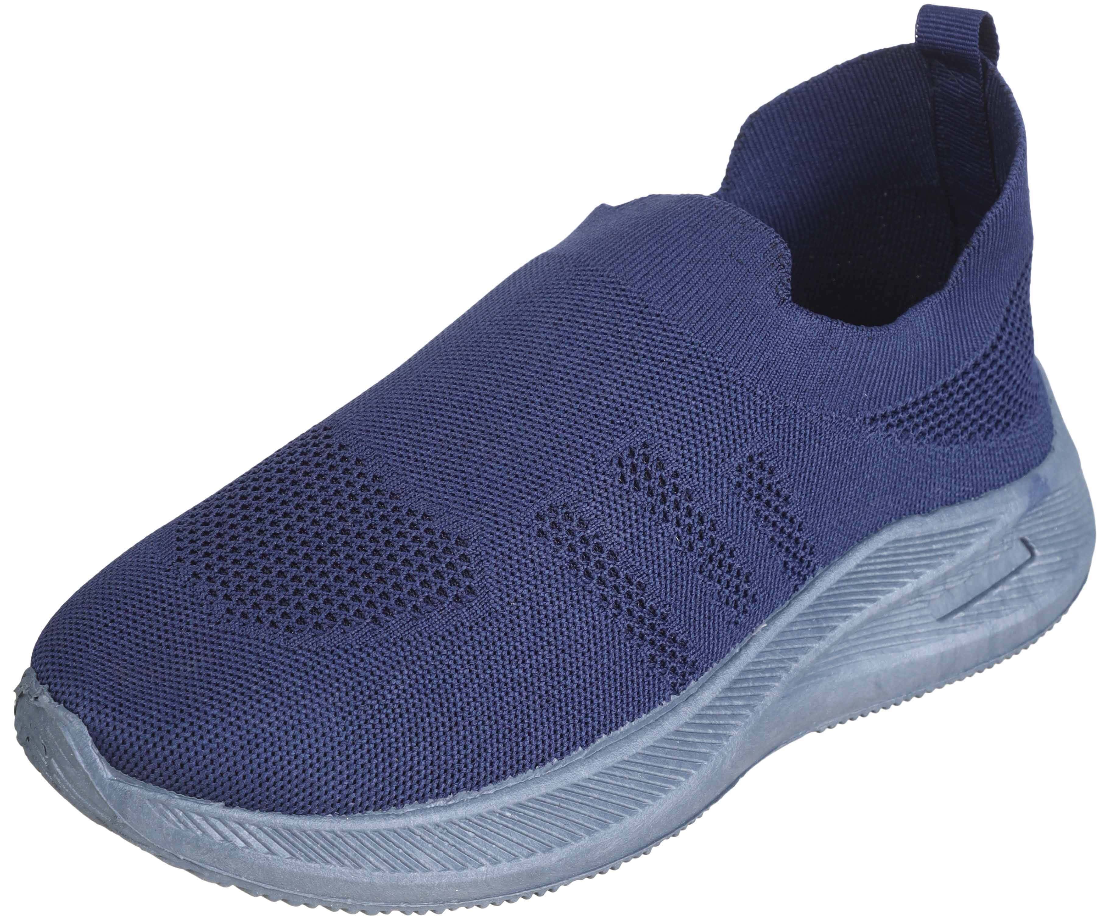 Knitwear Sneakers For Men, 42 EU - Navy Grey