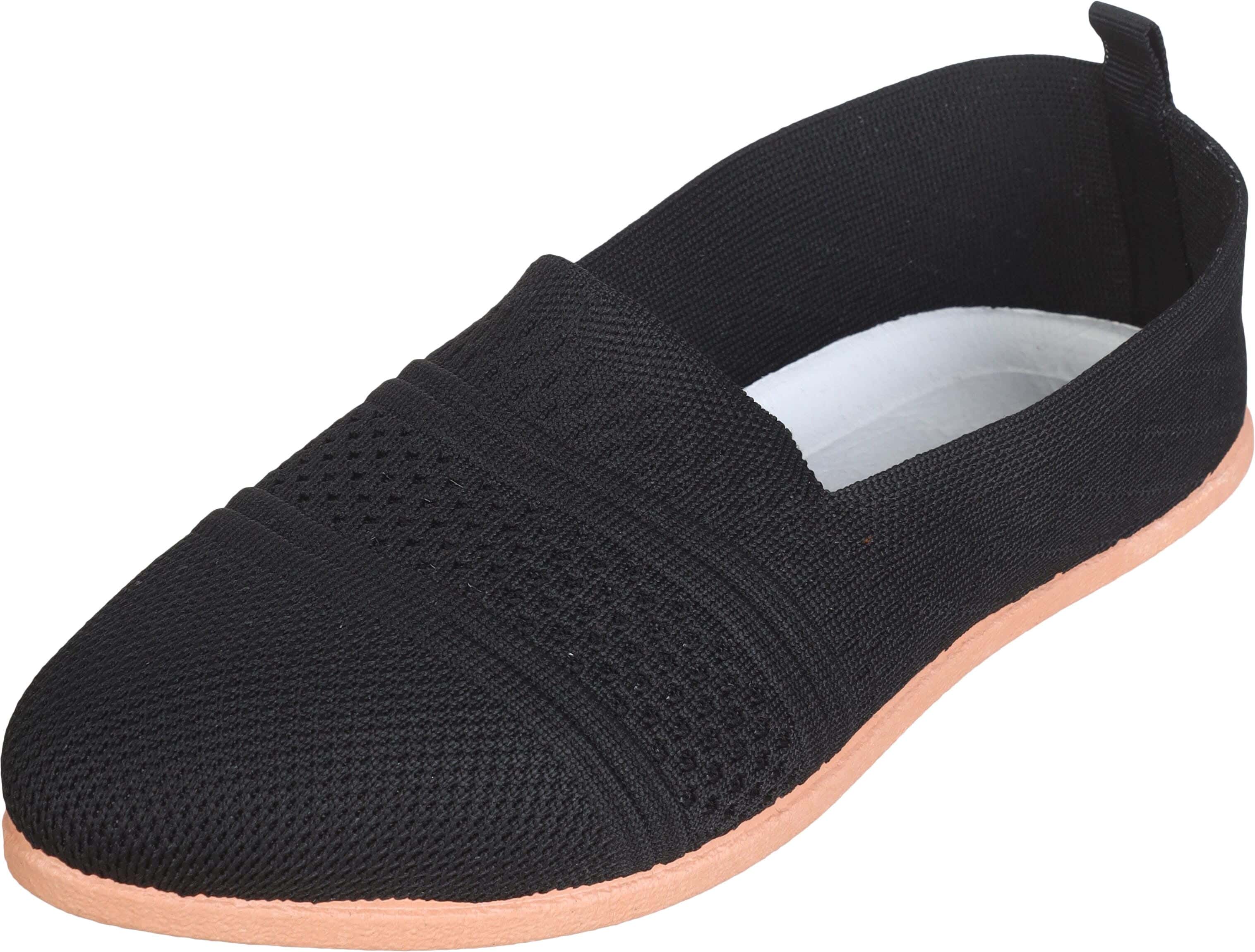 Women's Knitwear Ballerina Shoes, 38 EU - Black